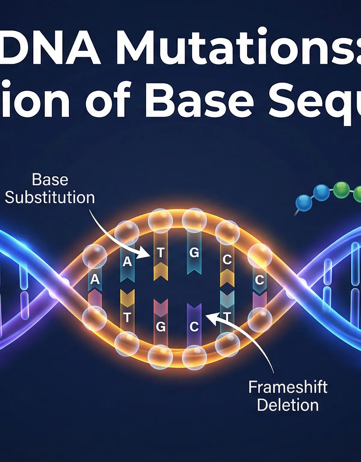 Header image for Alteration of the Sequence of Bases.