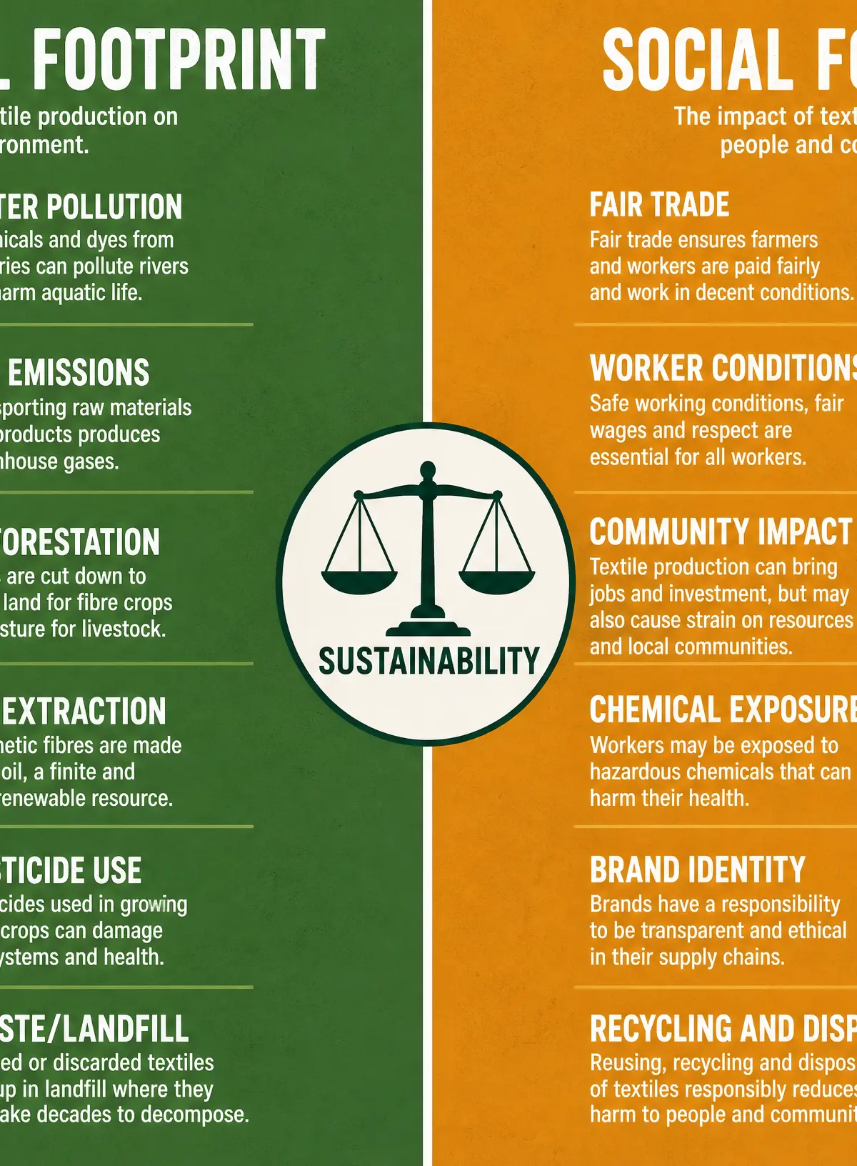 The Ecological and Social Footprint of Textiles
