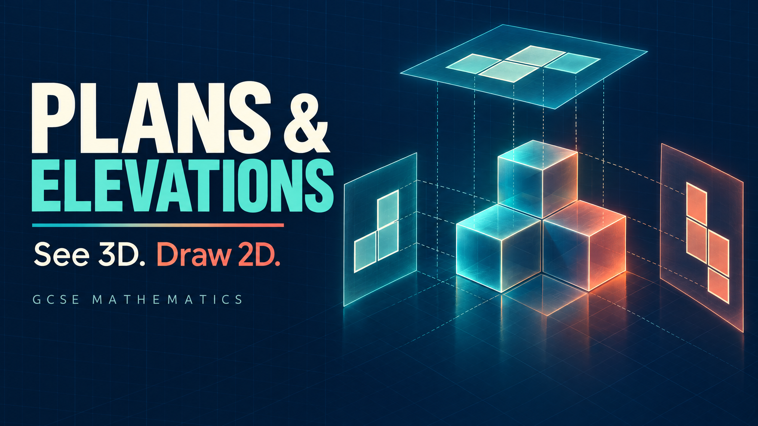 Plans and elevations: see 3D, draw 2D.