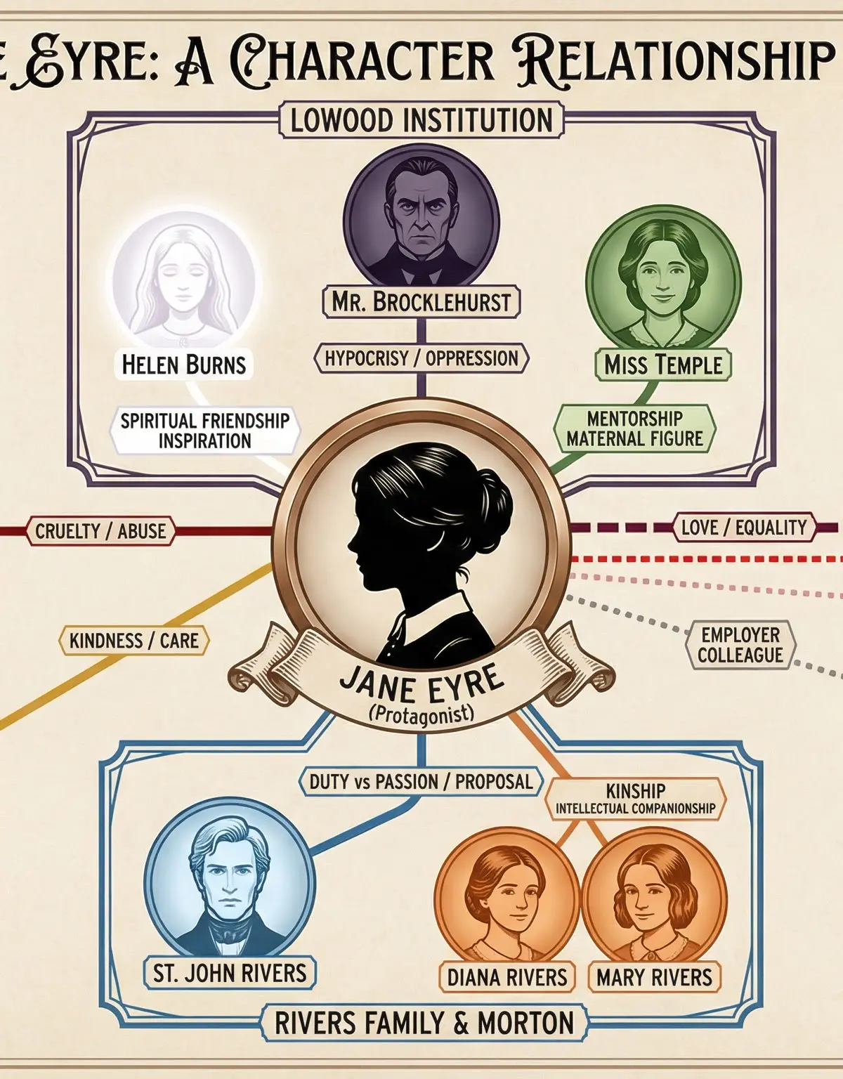 Character Relationships in Jane Eyre.