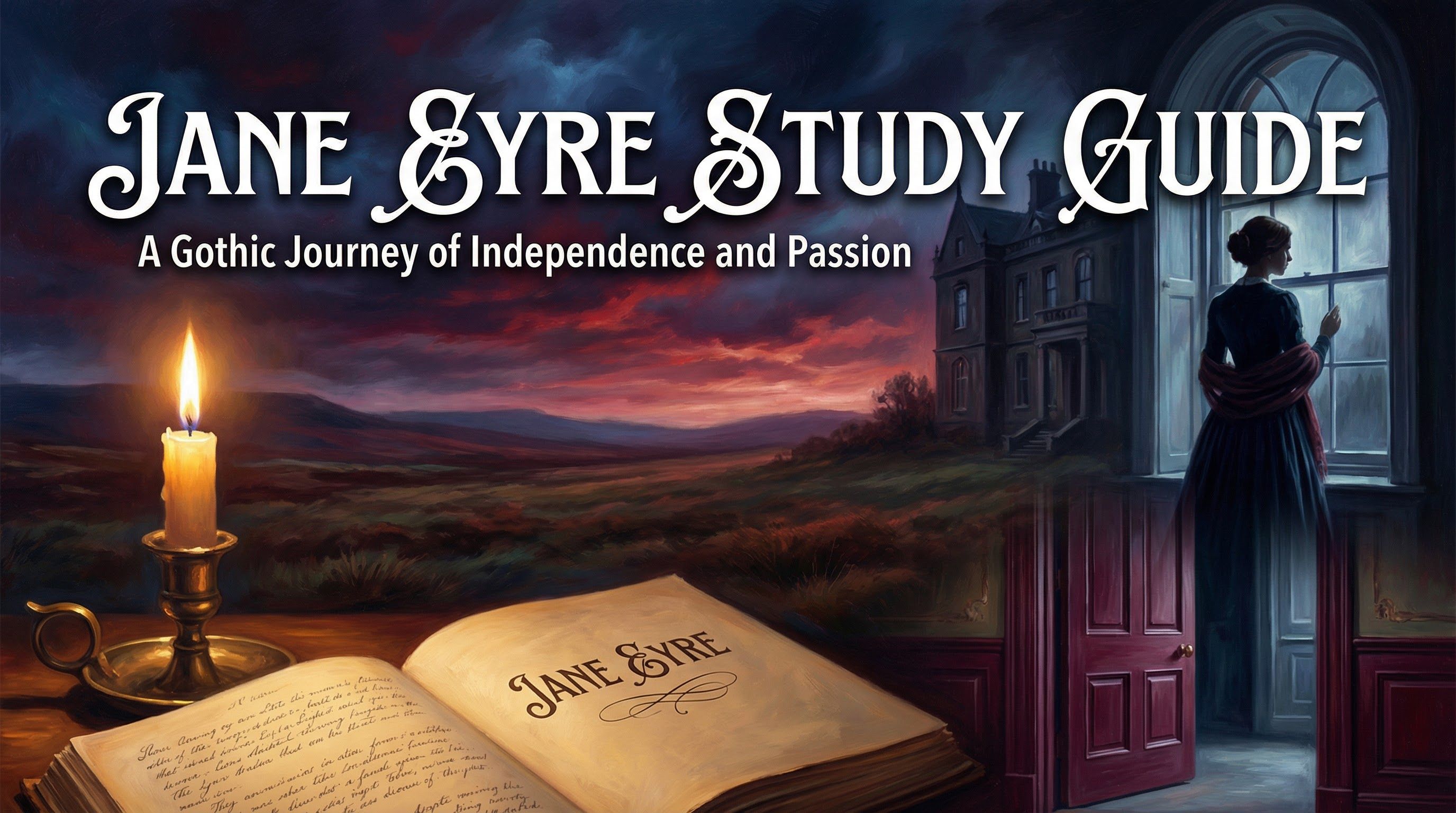 Header image for the Jane Eyre Study Guide.