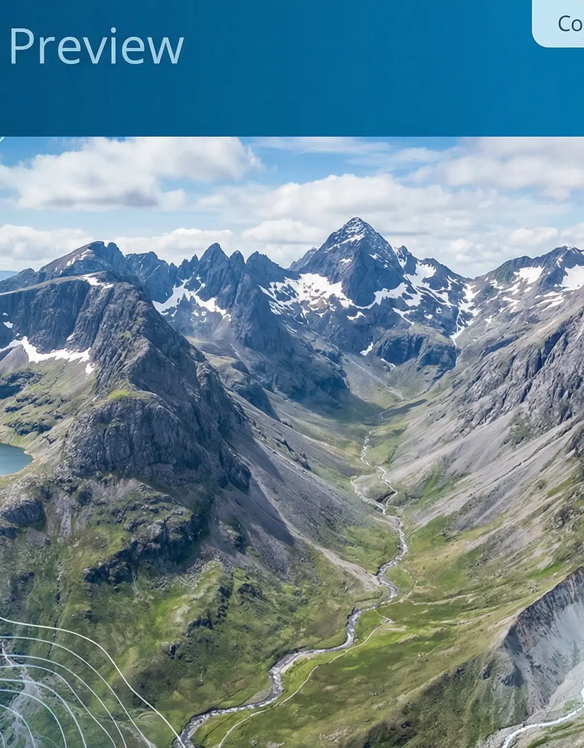 An illustrative overview of a UK glaciated landscape.