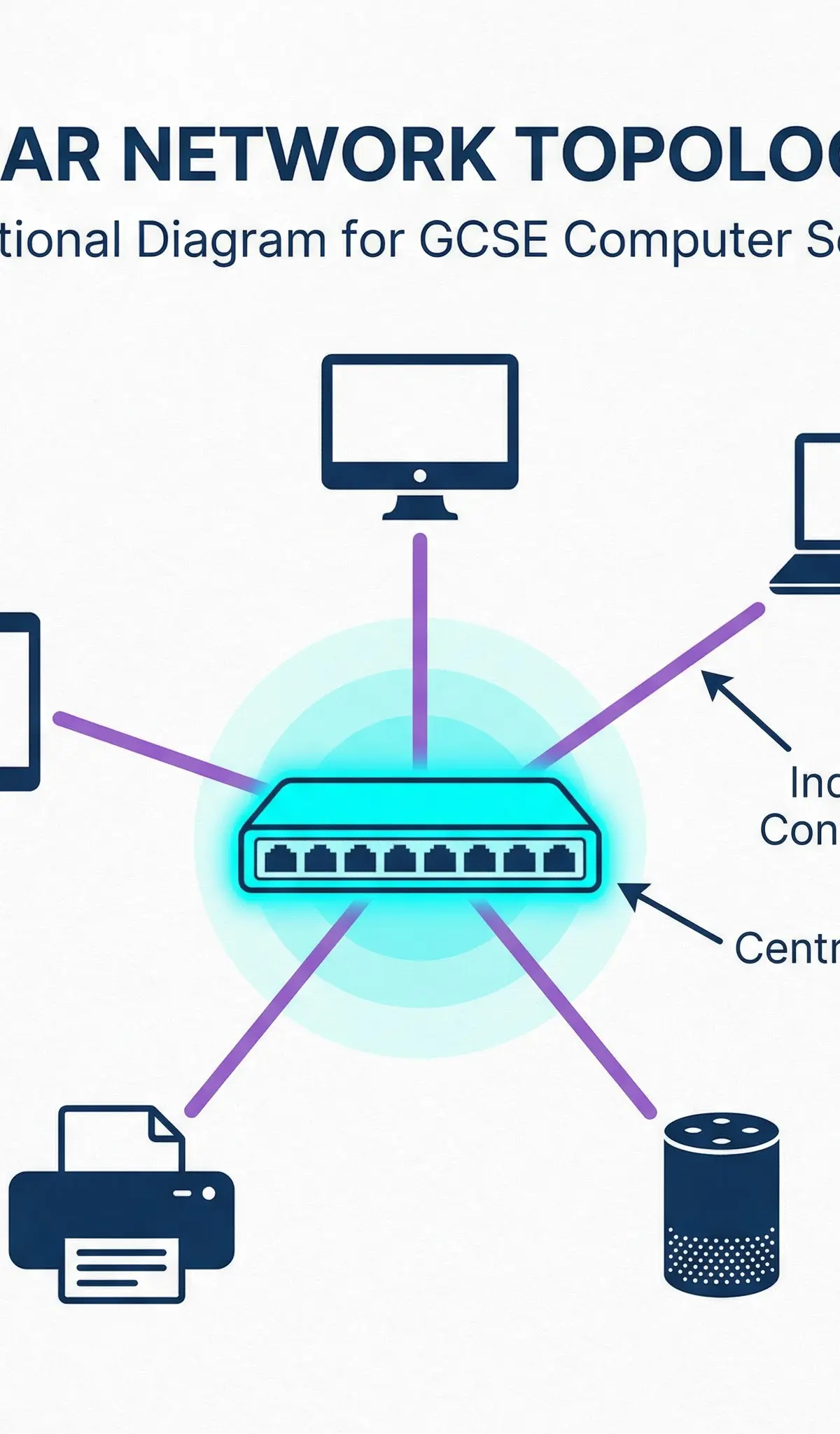 Network Topologies (Bus, Star, Ring) โ Computer Science โ GCSE