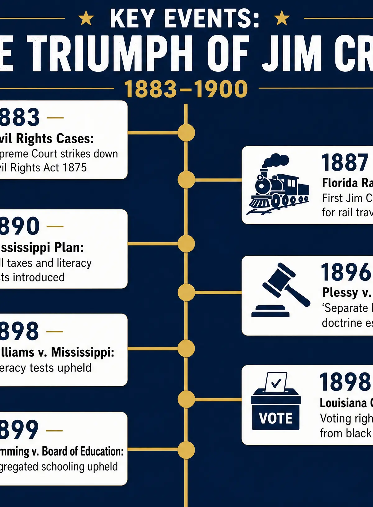 Key events timeline