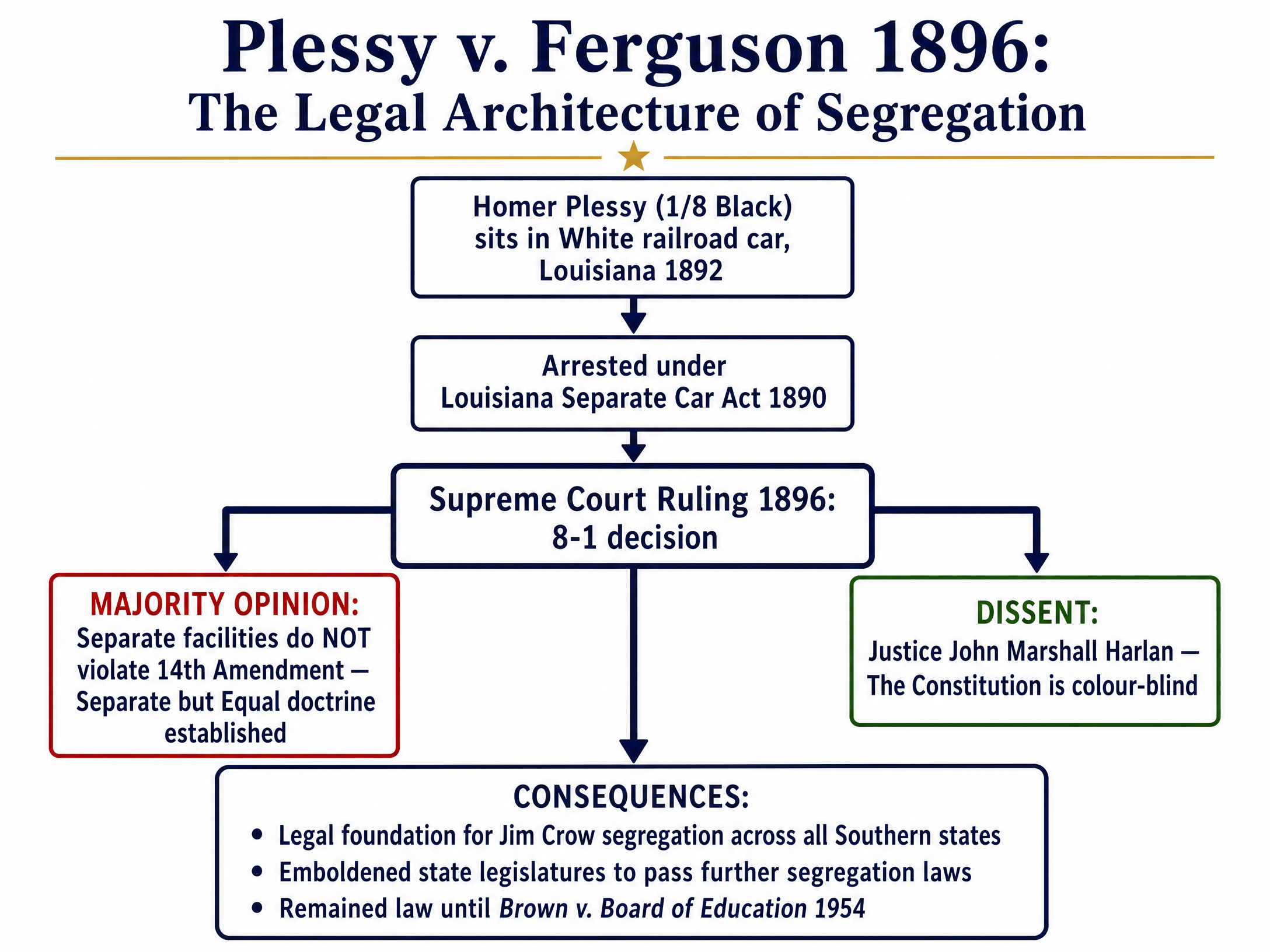 The legal architecture of Plessy v. Ferguson