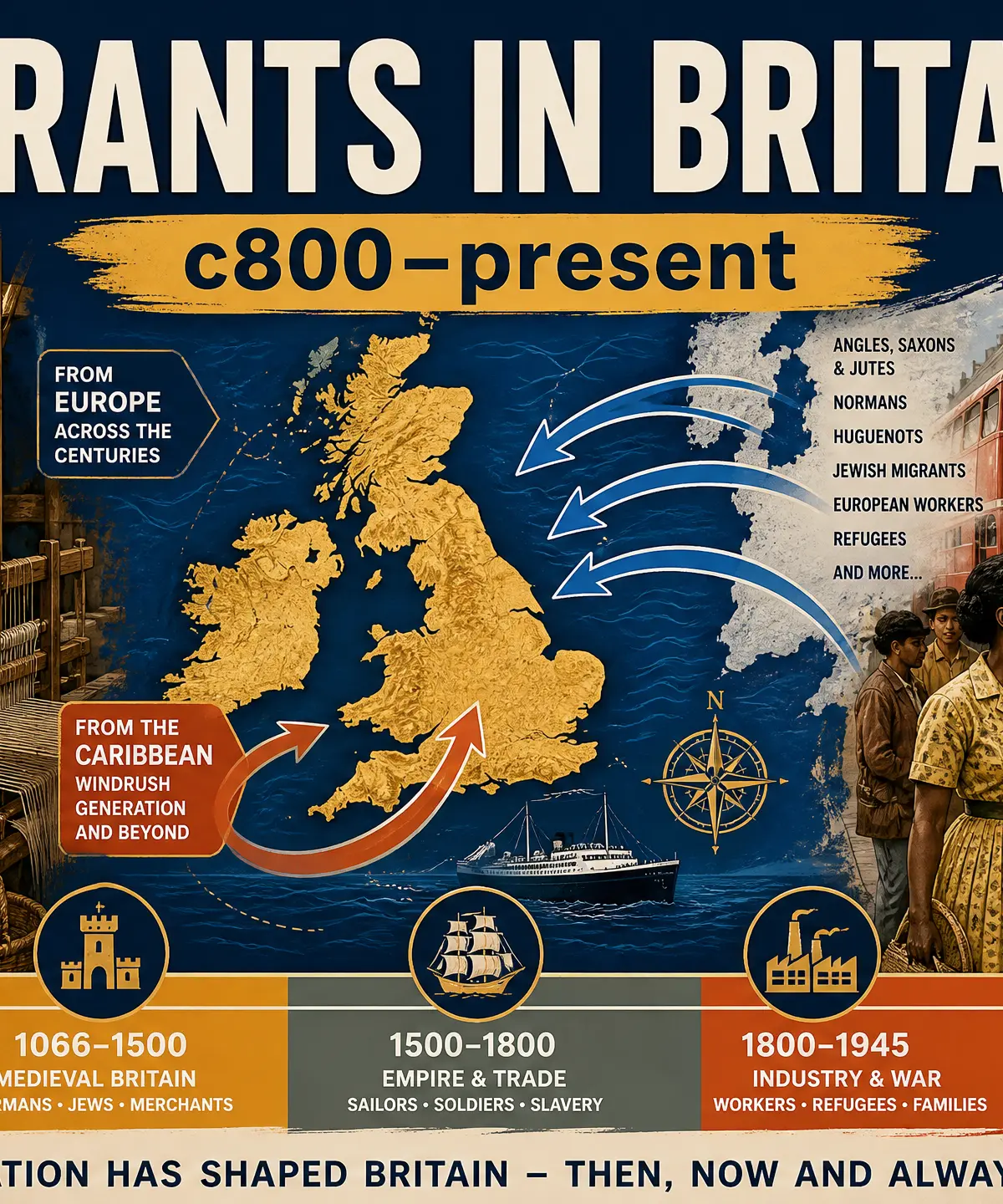Migrants in Britain c800-present