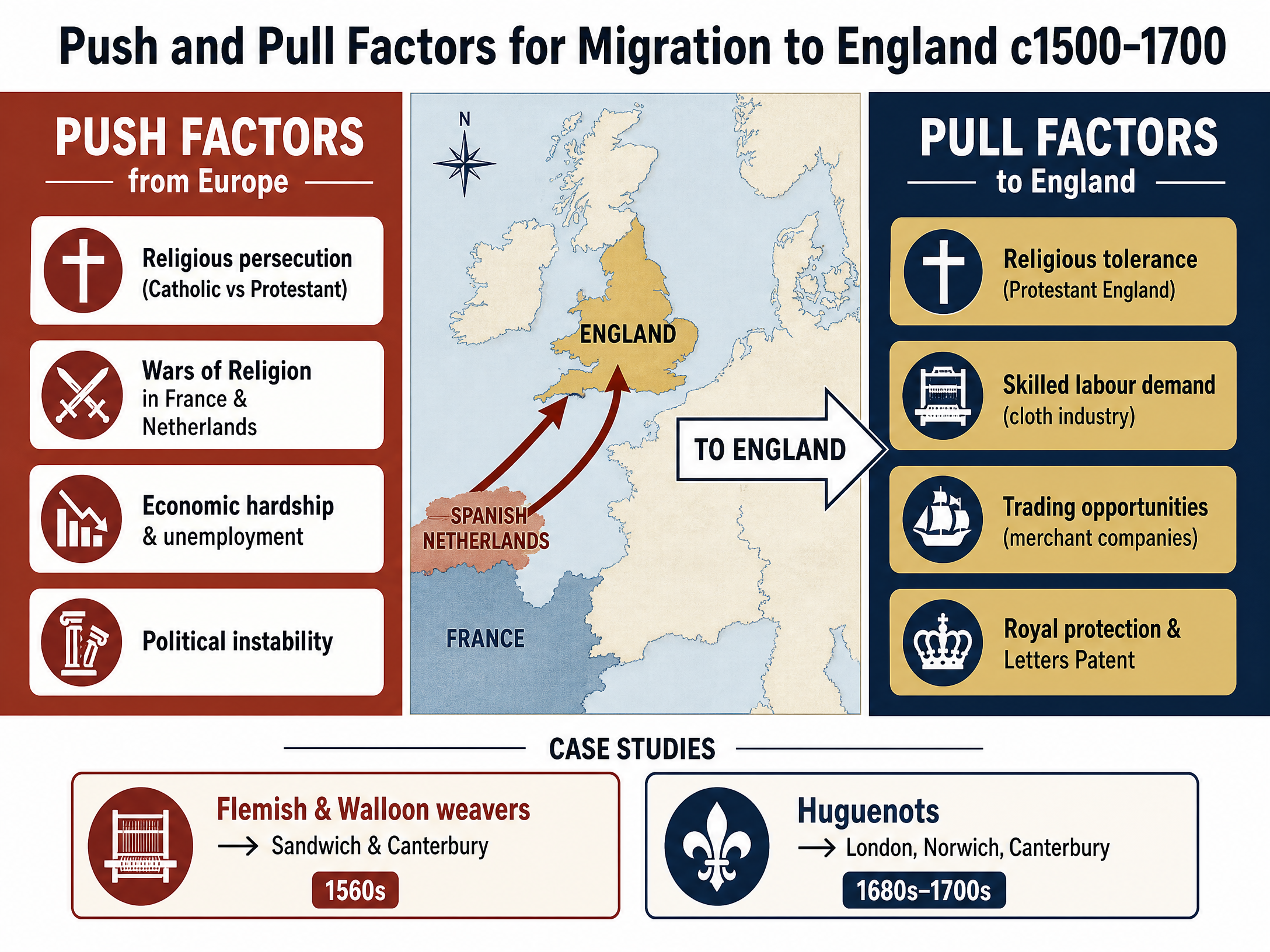 Push and Pull Factors c1500-1700
