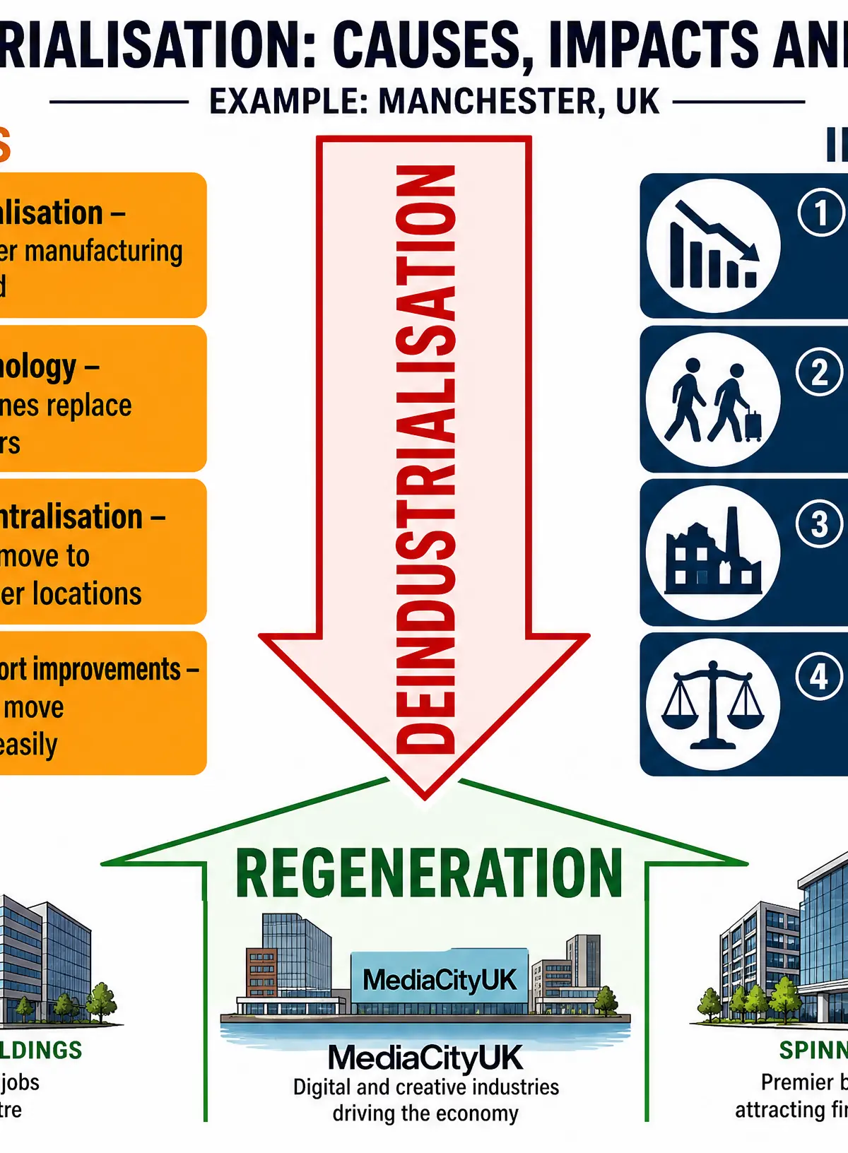 Deindustrialisation: Causes, Impacts and Recovery