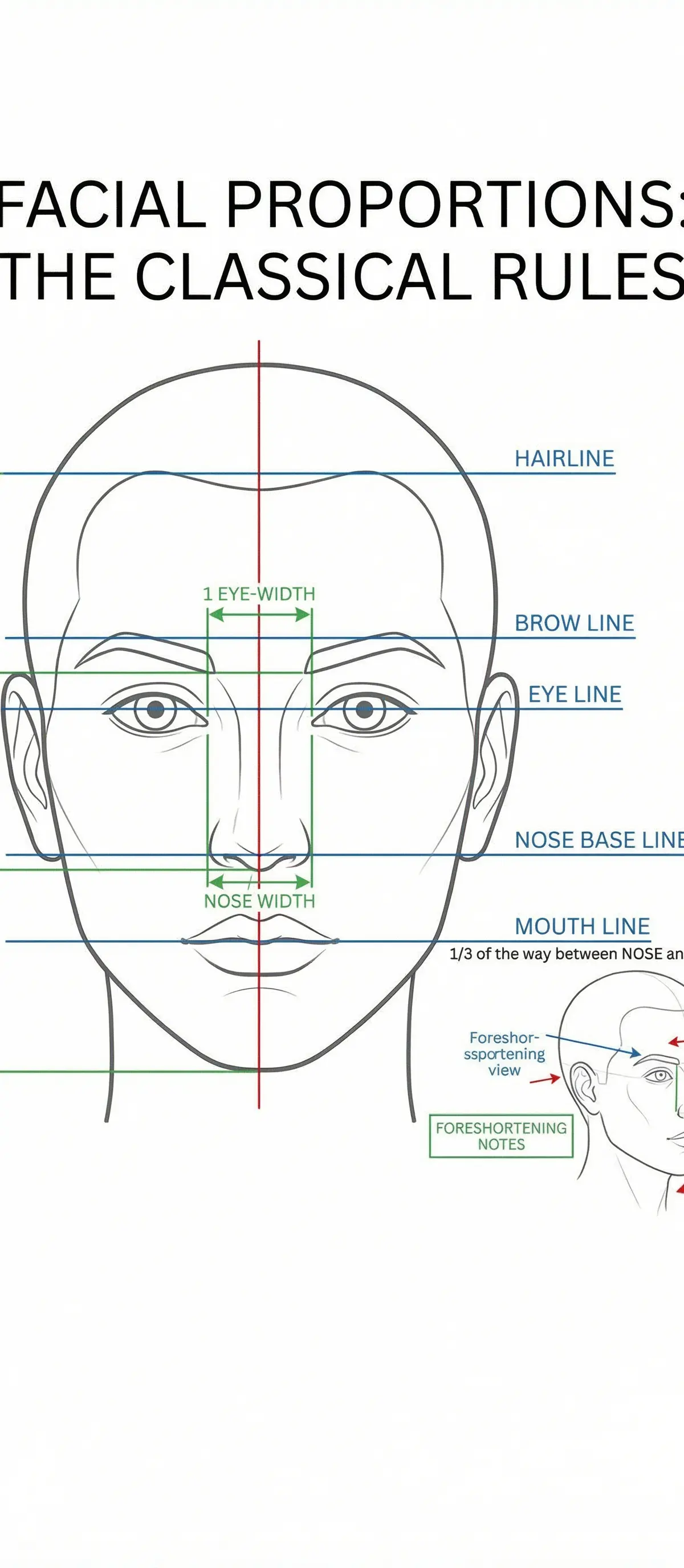 Facial Proportions: The Classical Rules