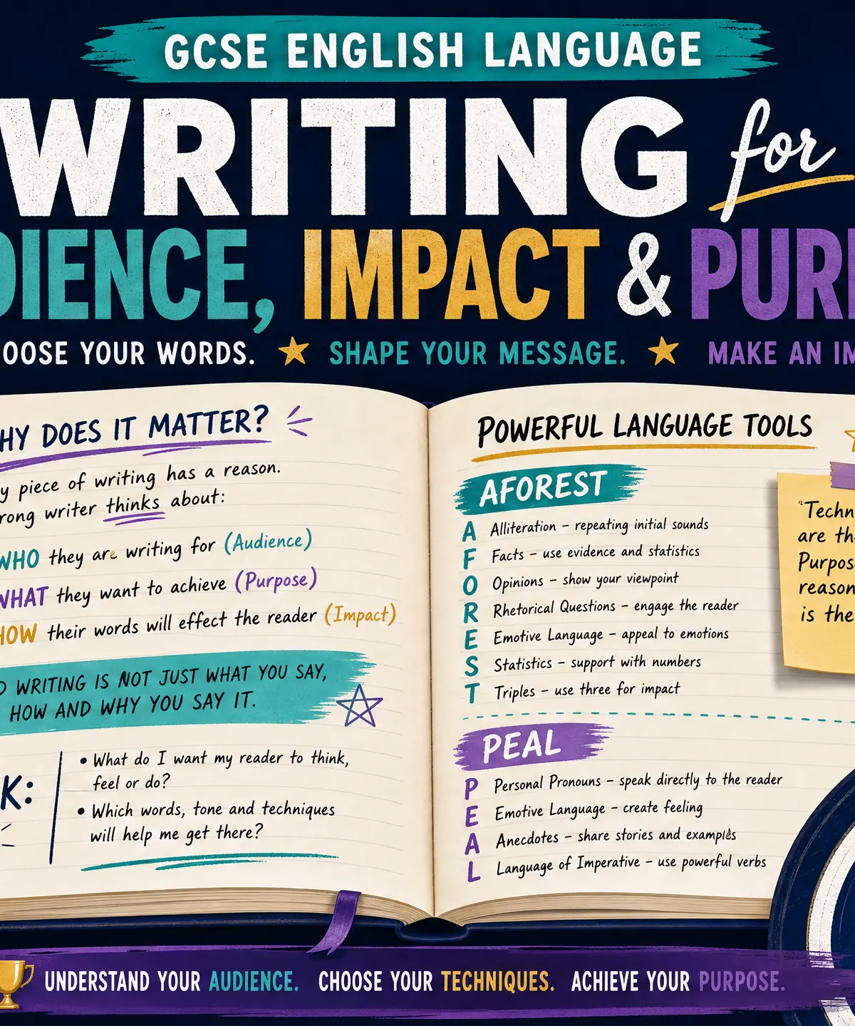 Header image for Writing for Audience, Impact and Purpose