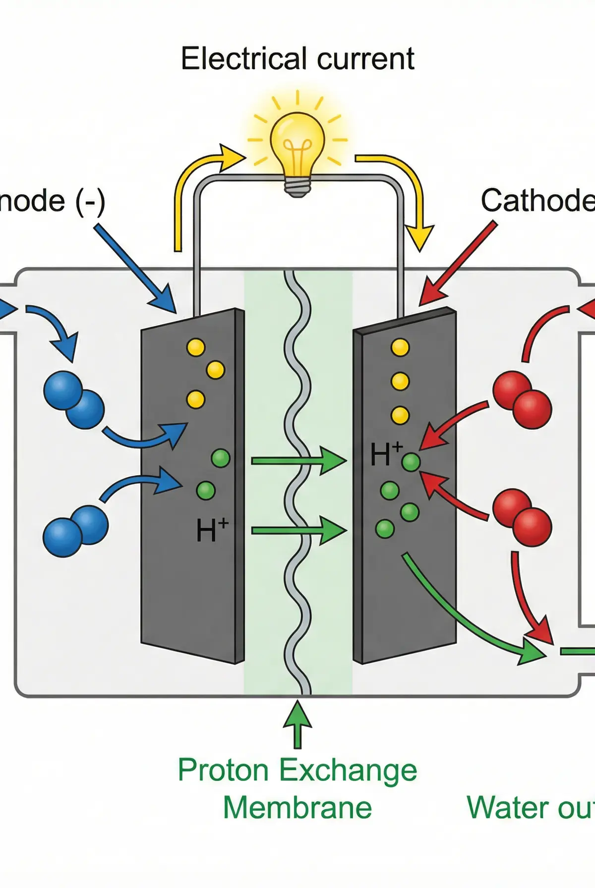 How a Hydrogen Fuel Cell Works