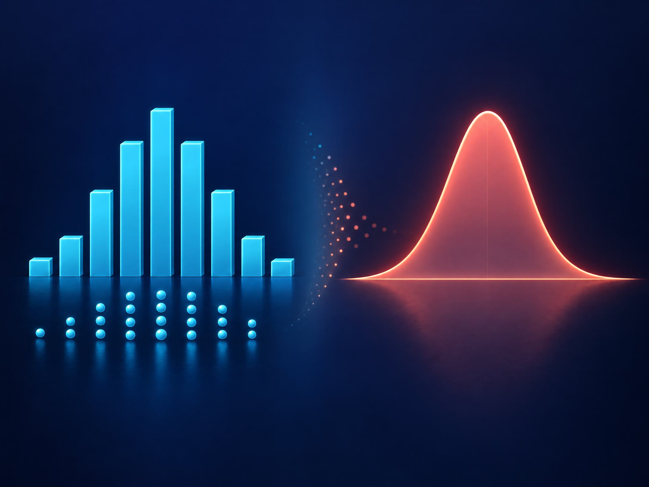 Discrete counts and continuous measurements