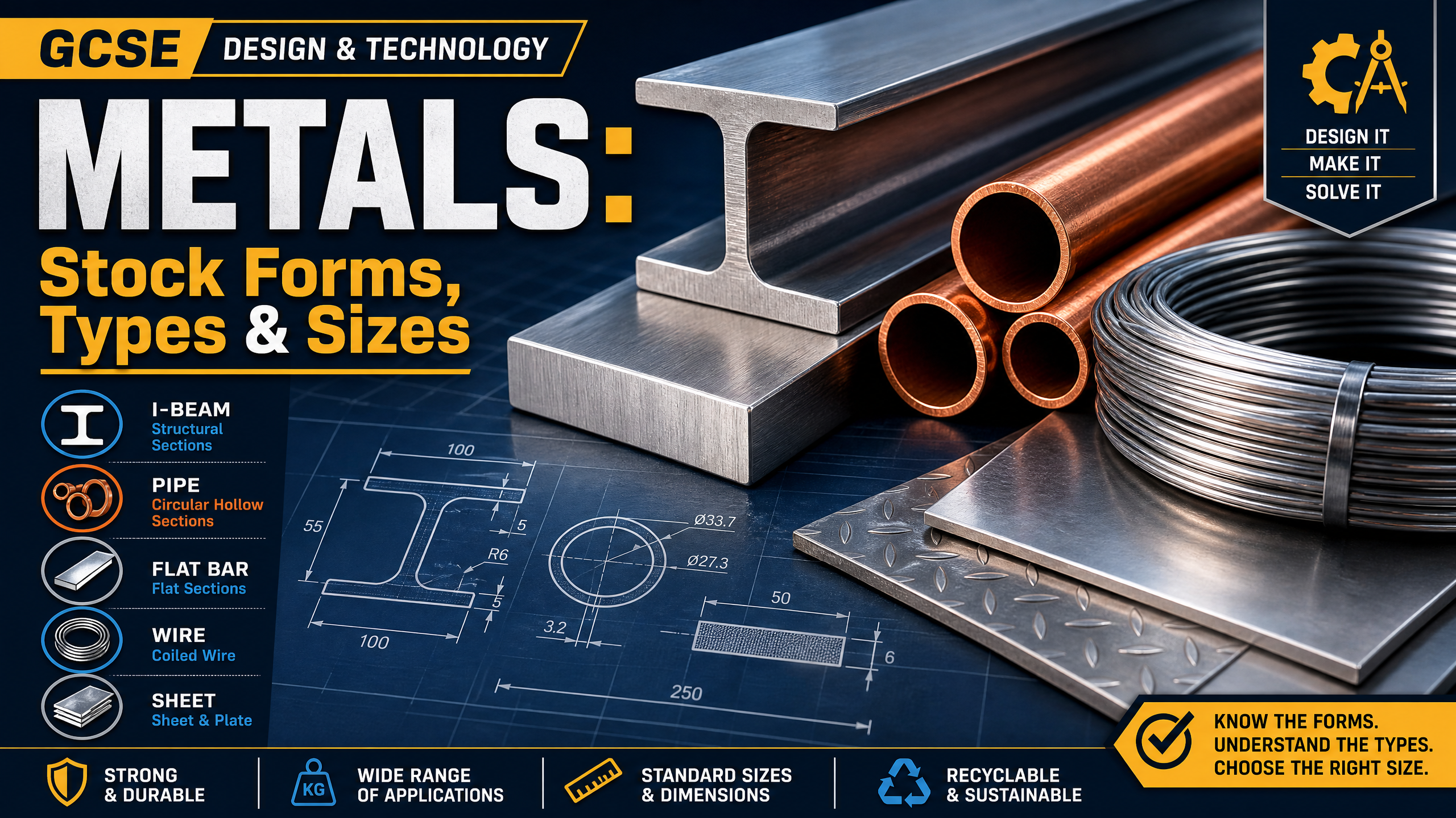 Metals: Stock Forms, Types & Sizes