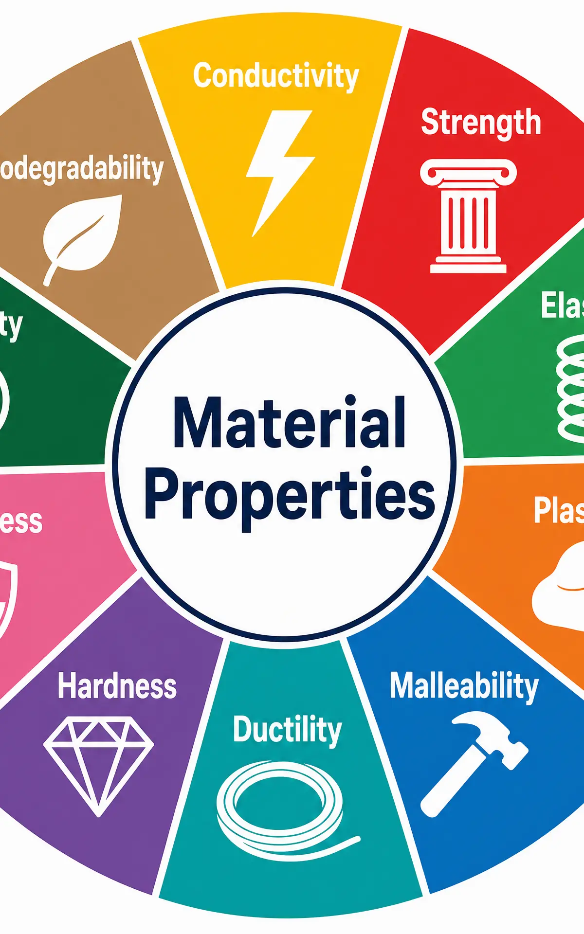 The Ten Key Material Properties