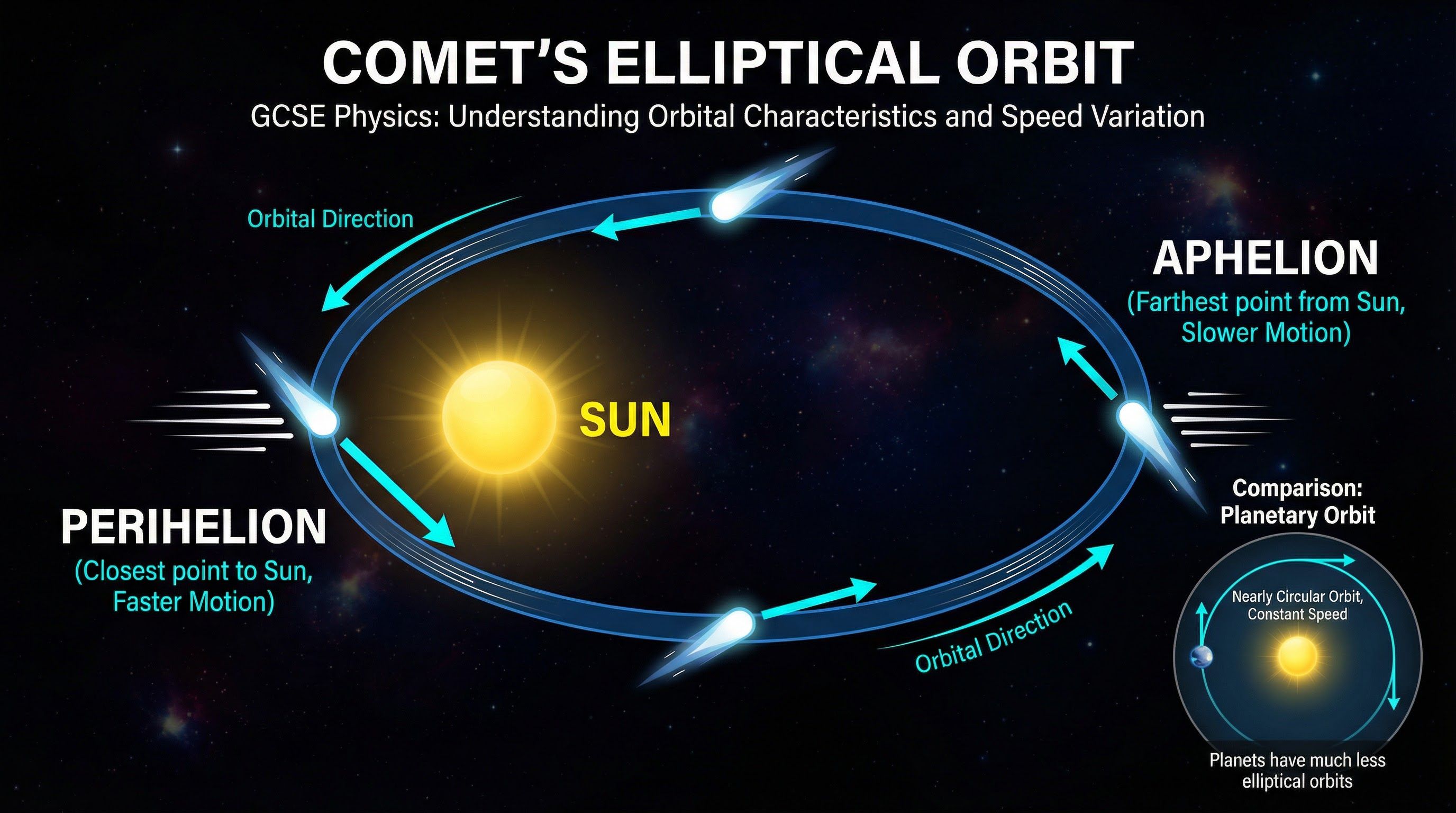 Comets – Physics – GCSE