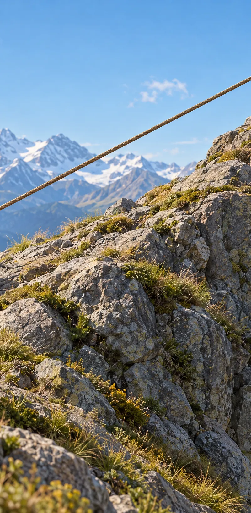 Forces models in a real-world slope-and-rope situation