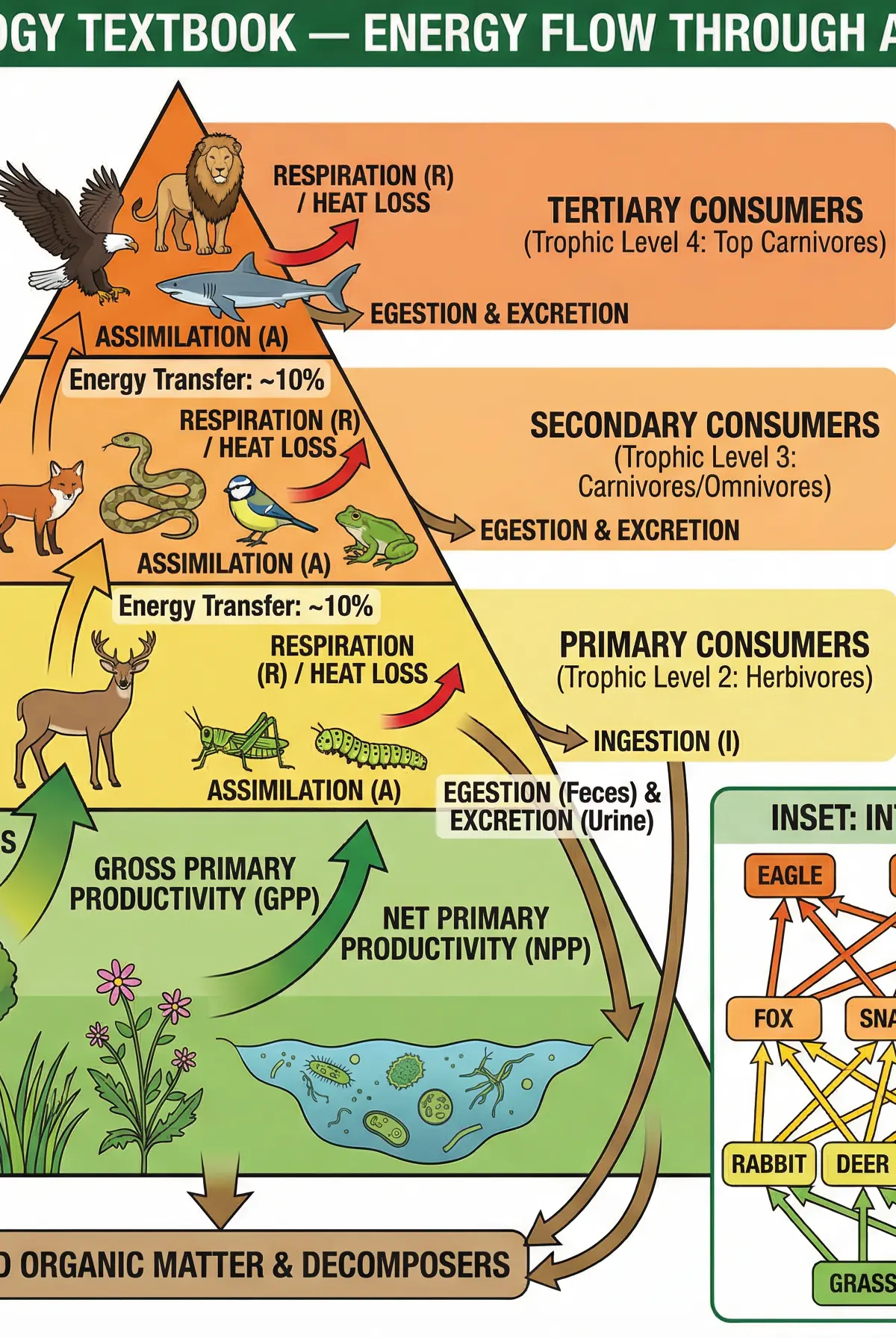 Energy Flow Through an Ecosystem