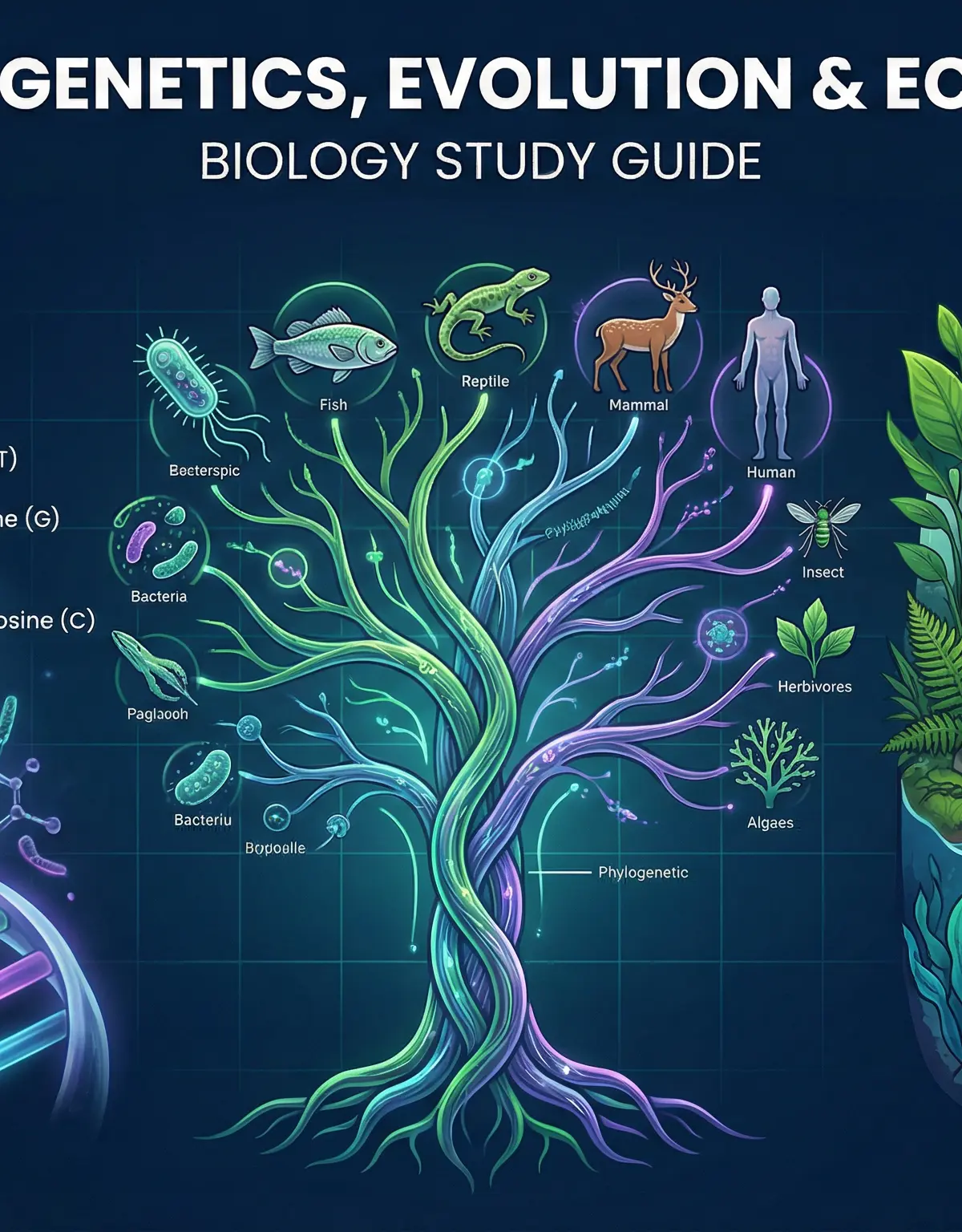 Header image for Module 6: Genetics, Evolution & Ecosystems