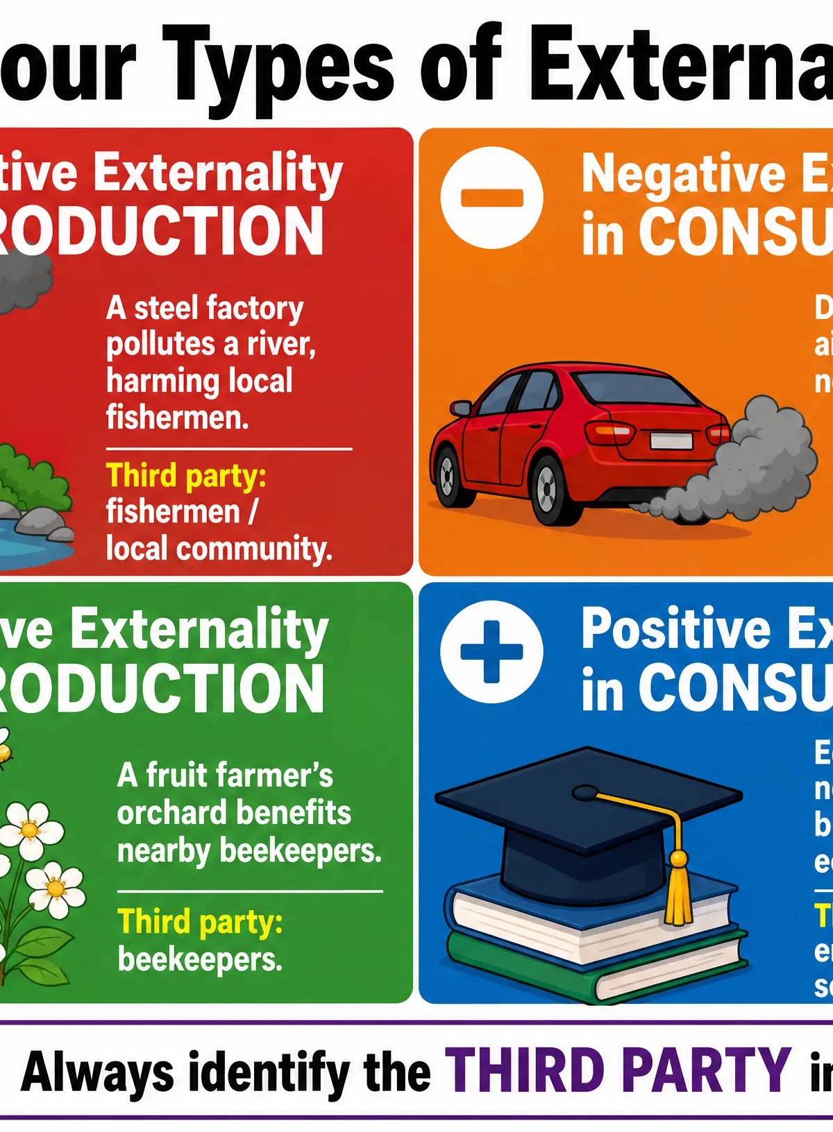 The Four Types of Externalities