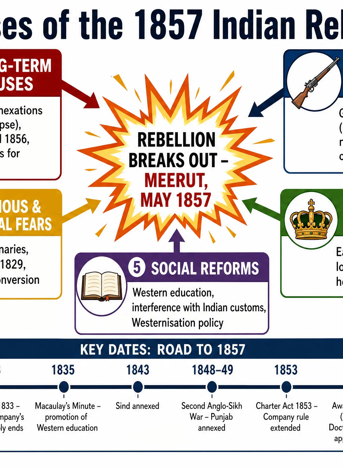 Causes of the 1857 Indian Rebellion