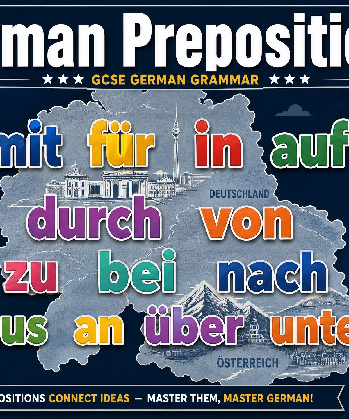Header image for Grammar: Prepositions
