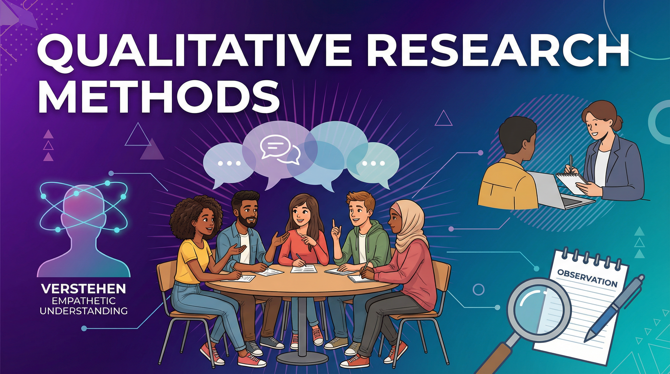 Header image for Qualitative Research Methods