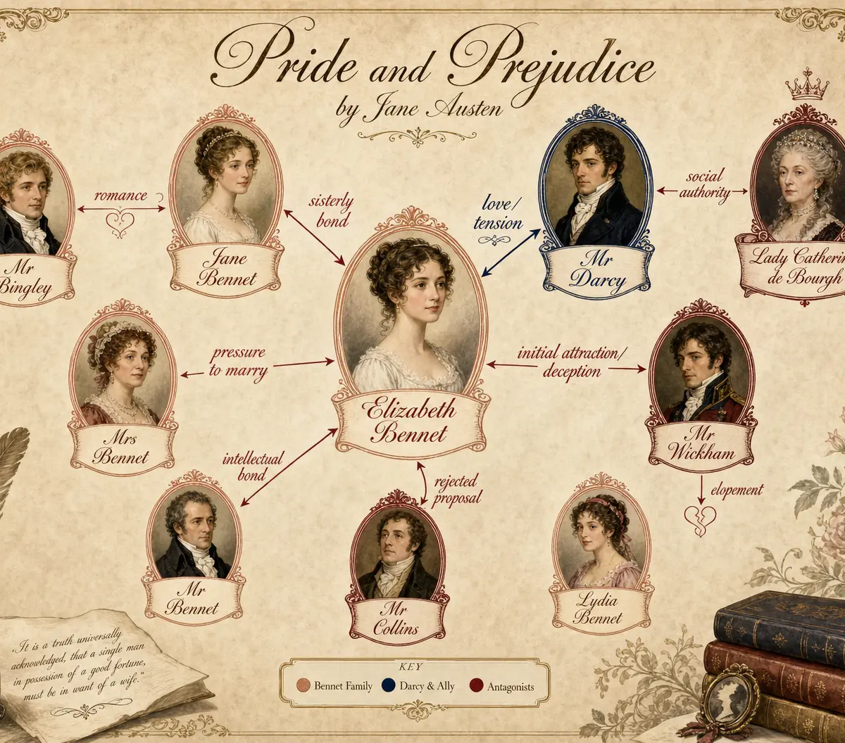Character Relationships in Pride and Prejudice