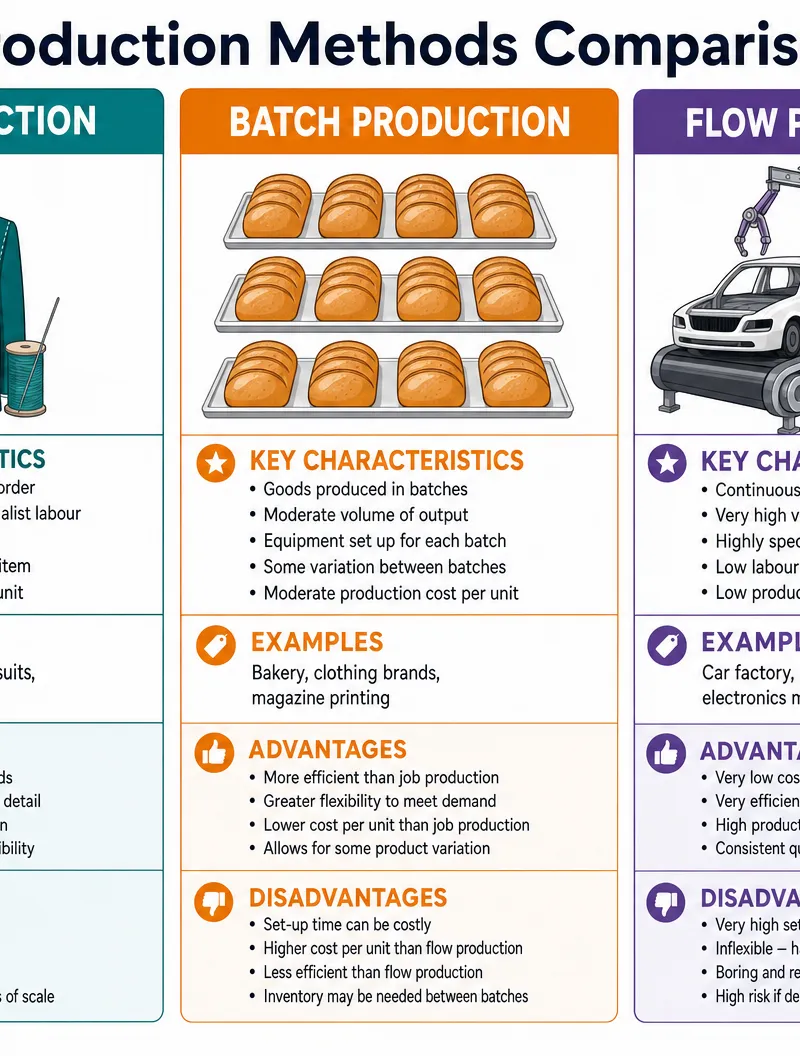 Production Methods Comparison