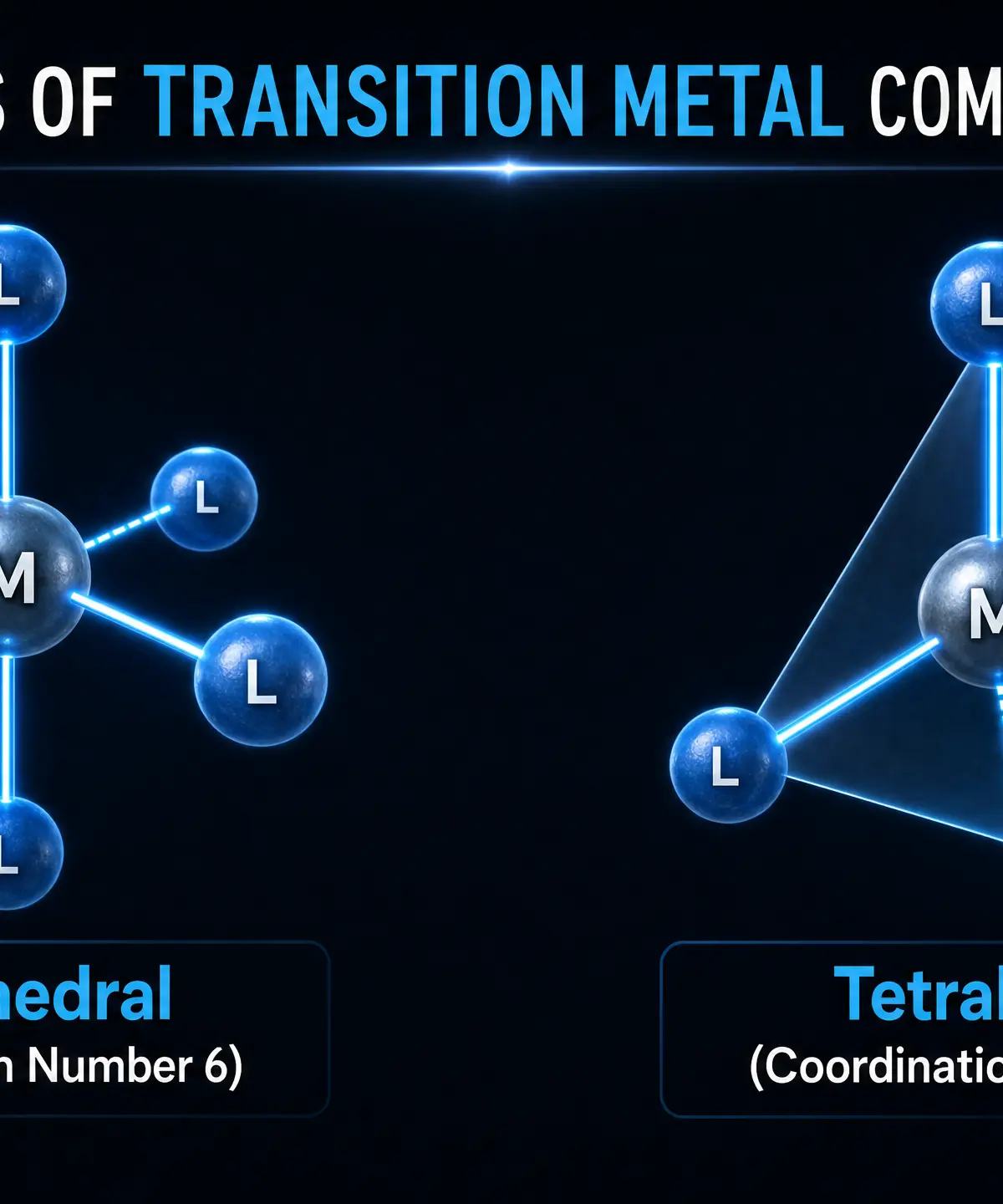 Common shapes of transition-metal complexes.