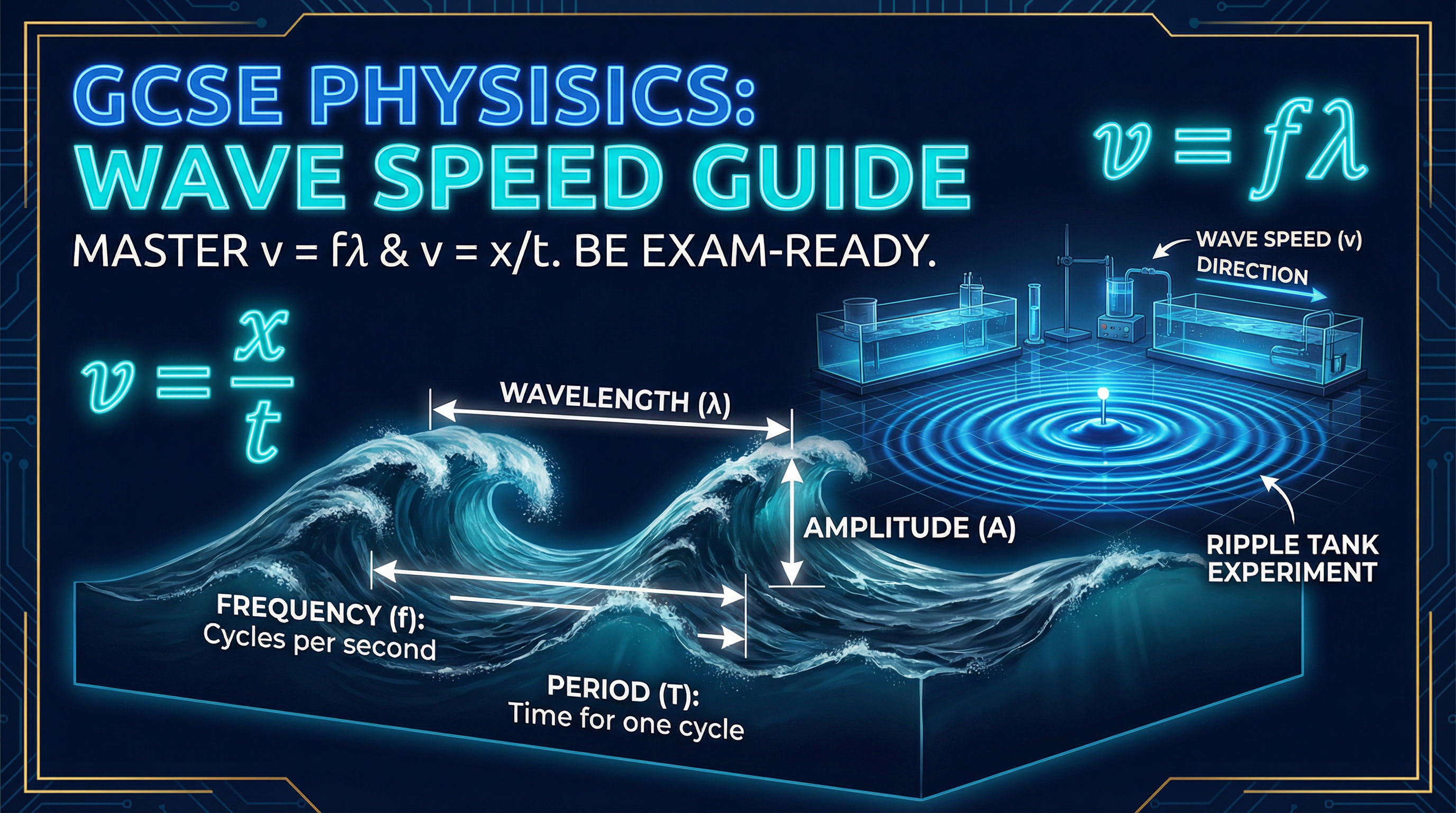 An illustrative overview of the key concepts in Wave Speed.