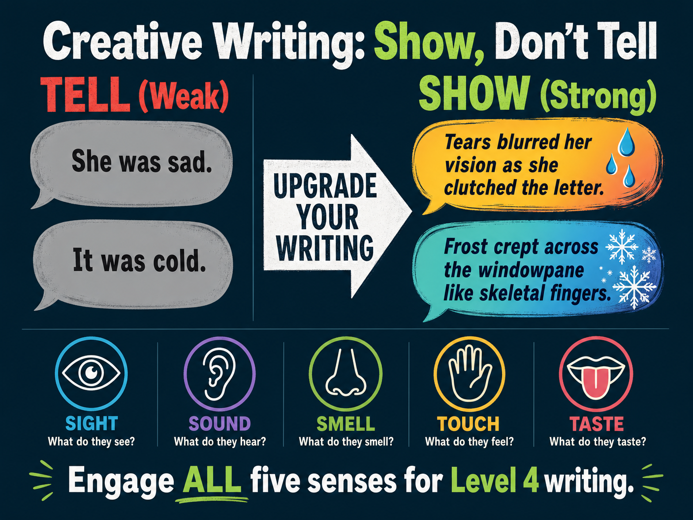Creative Writing: Show, Don't Tell