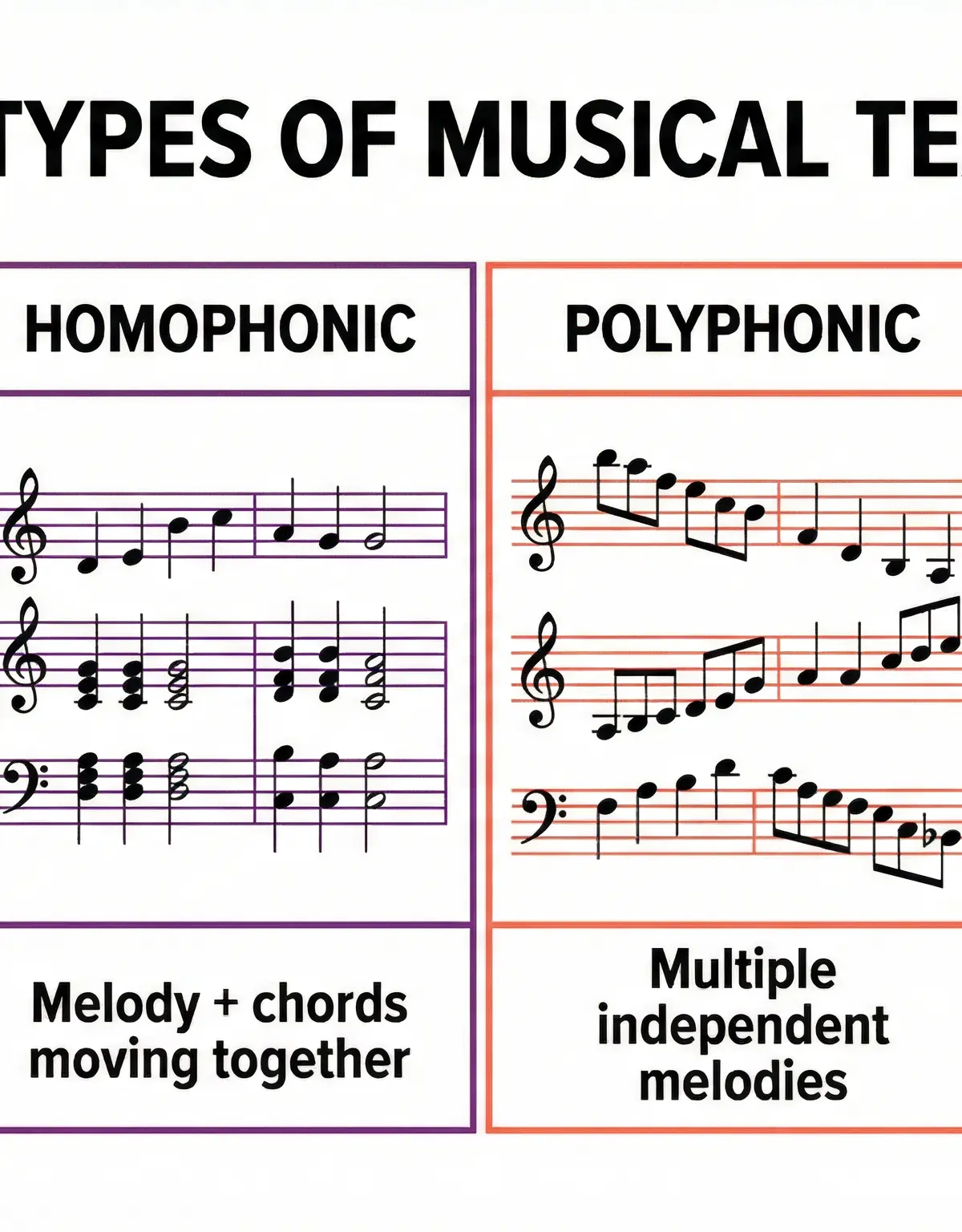 The Four Main Types of Musical Texture