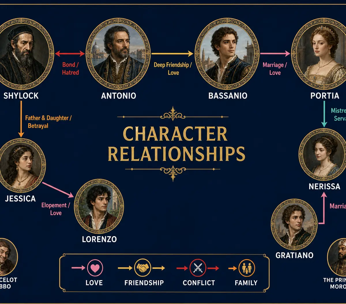 Character Relationships in The Merchant of Venice