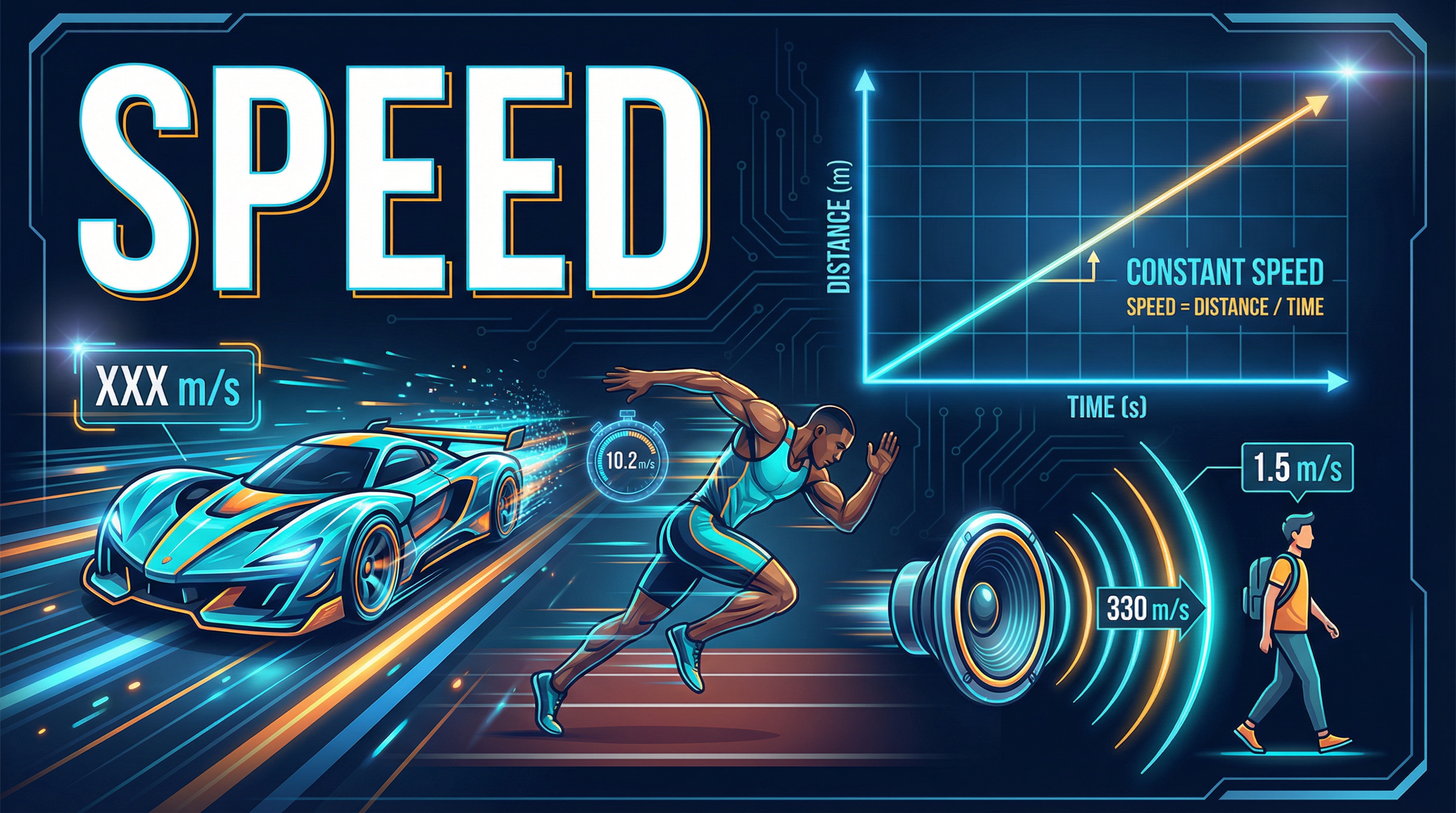 An overview of the concept of speed in physics.