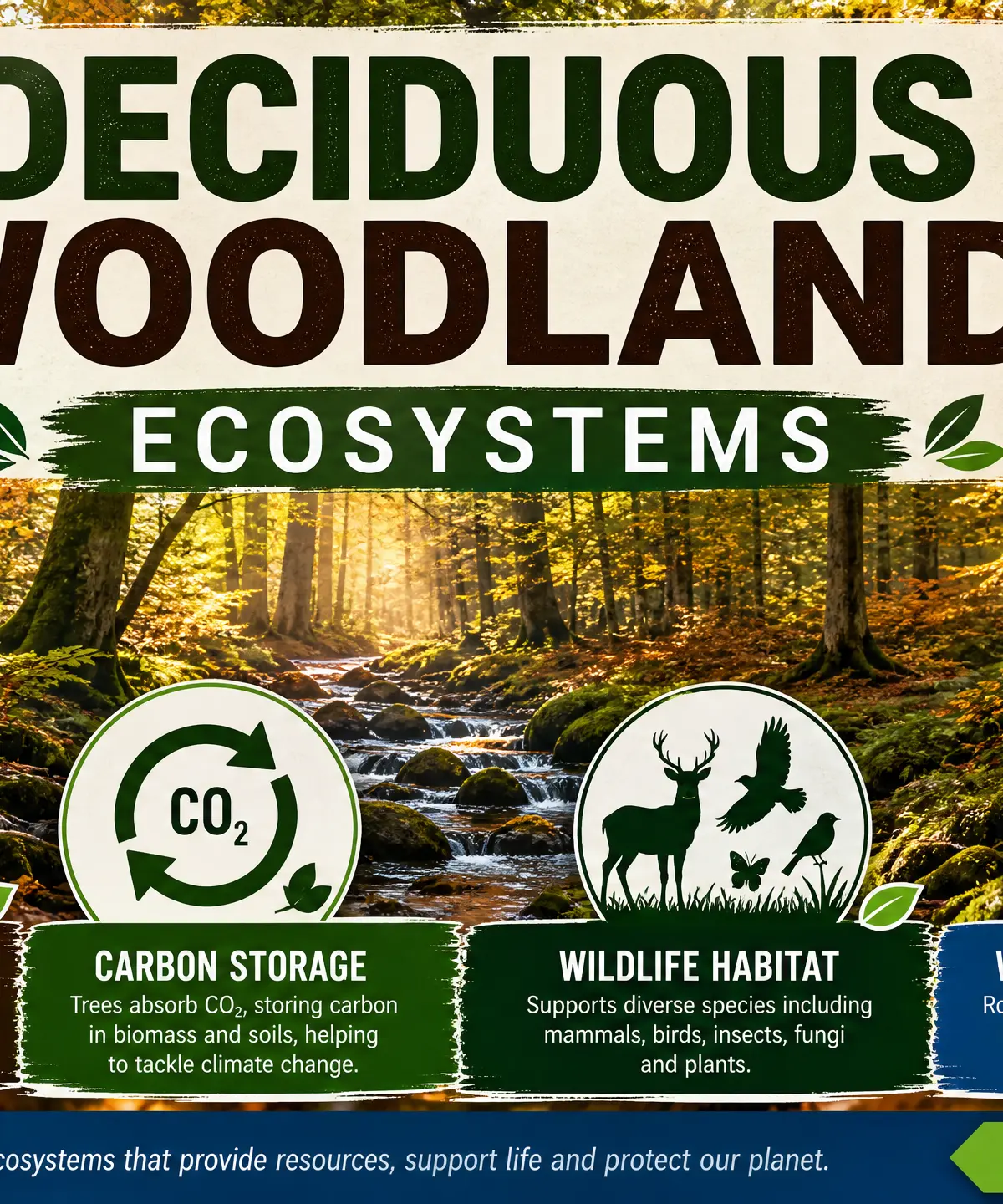 Header image for Deciduous Woodland Ecosystems
