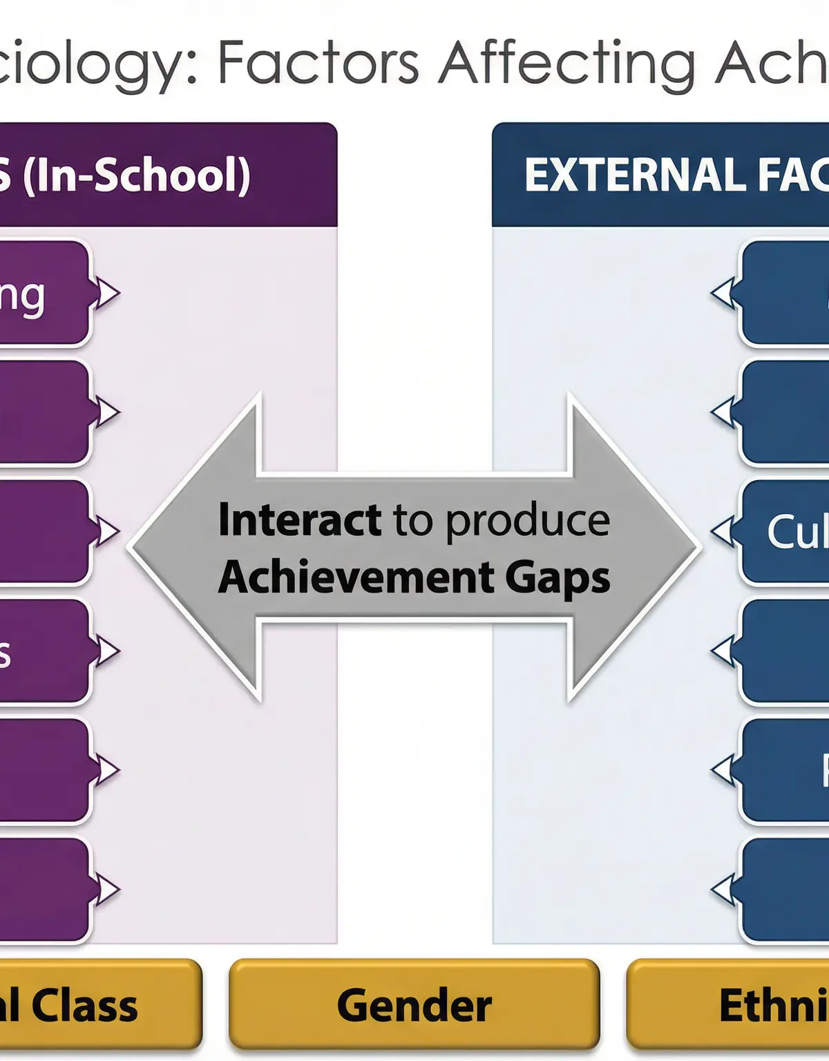 Internal vs. External Factors Affecting Educational Achievement
