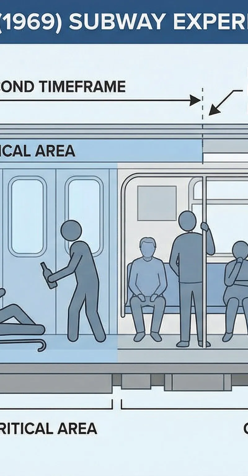 Diagram of the Piliavin et al. (1969) Subway Experiment