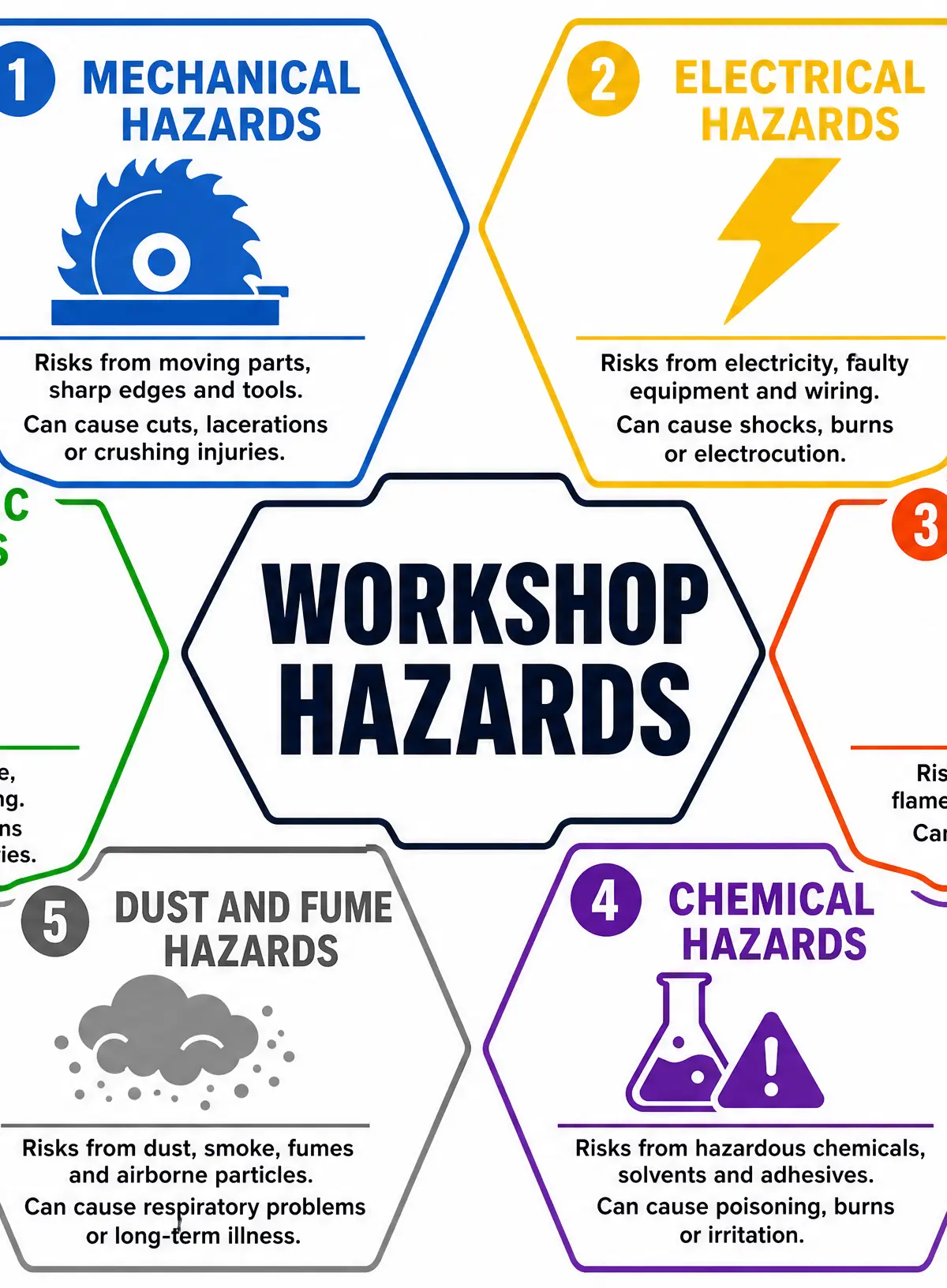 The Six Categories of Workshop Hazards