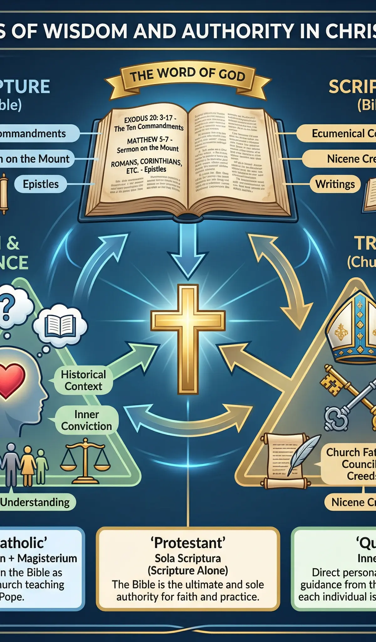 Sources of Wisdom and Authority in Christianity.