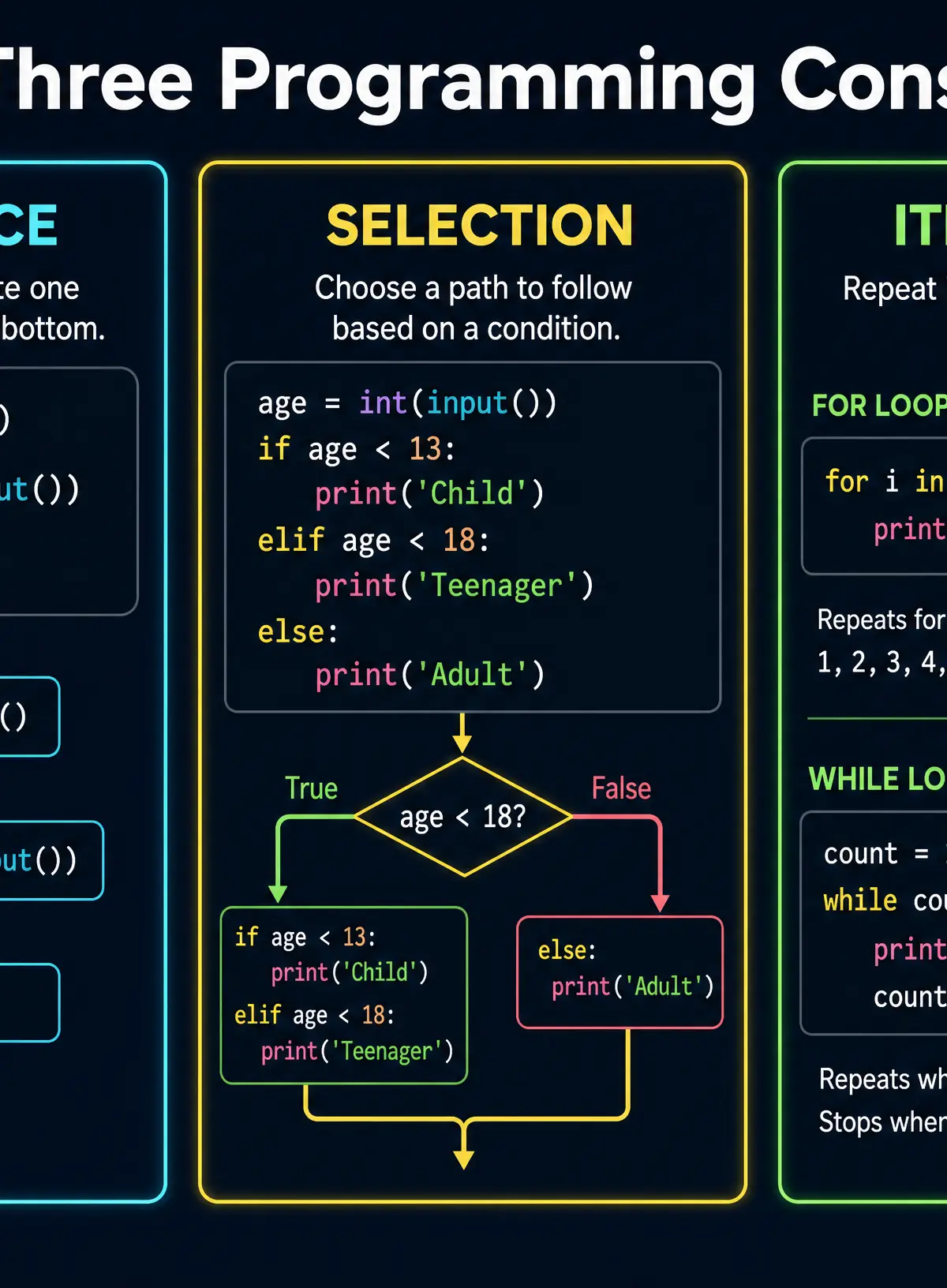 The Three Programming Constructs