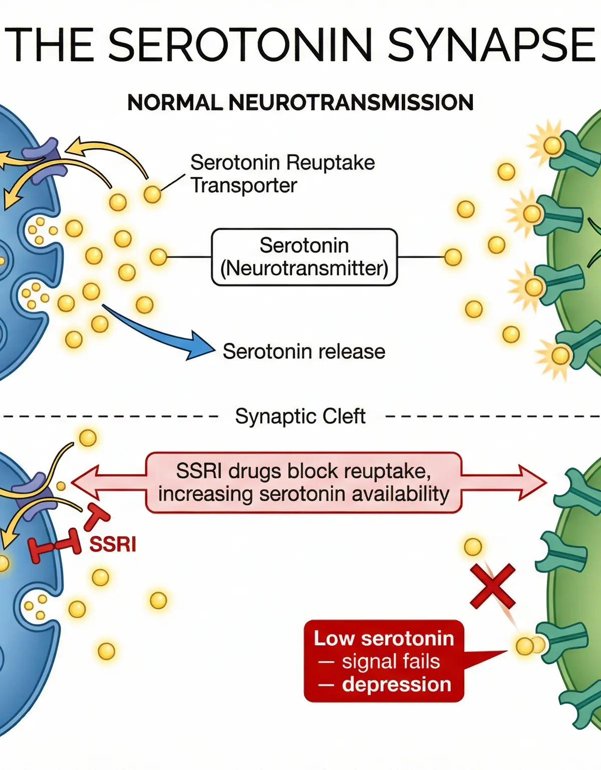 The Role of Serotonin in Synaptic Transmission