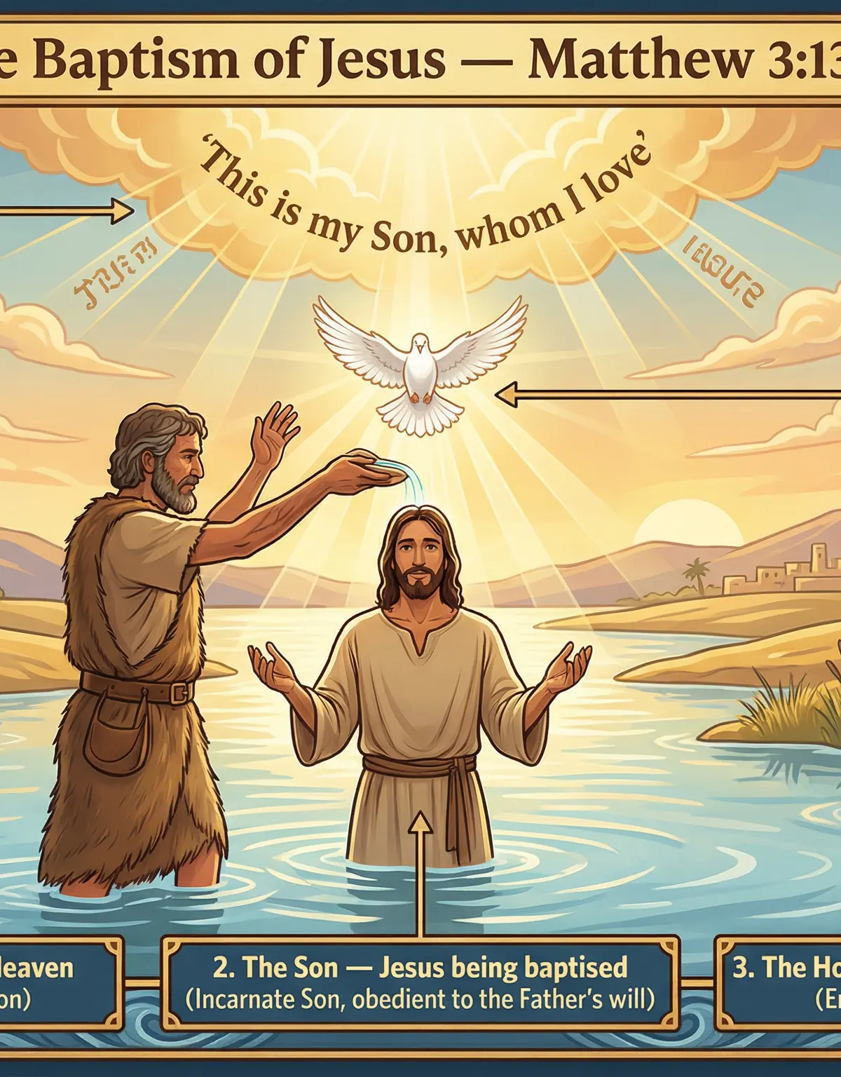 The Baptism of Jesus (Matthew 3:13-17) as evidence for the Trinity