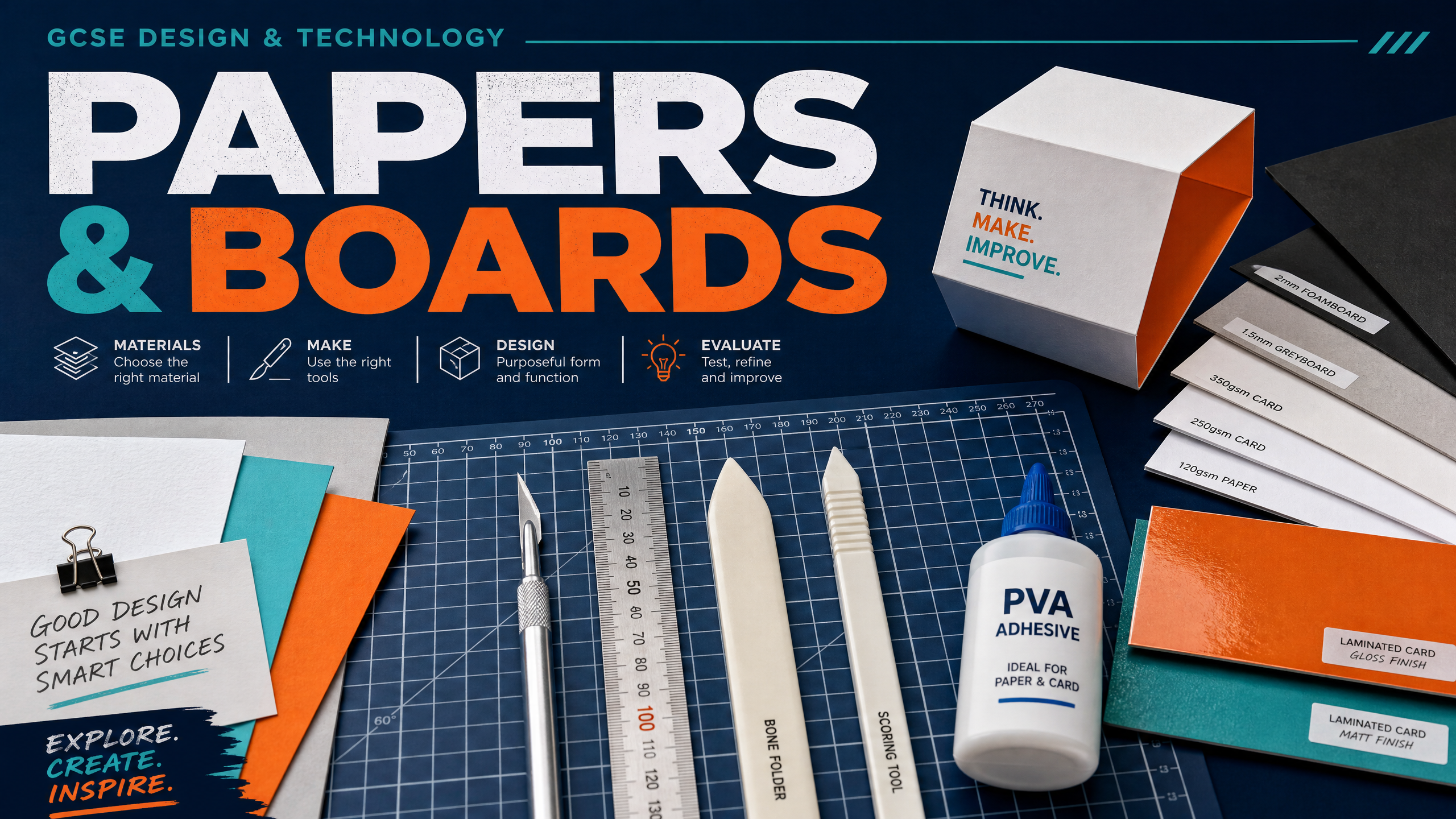 Header image for Papers and Boards: Specialist techniques, tools, equipment and processes