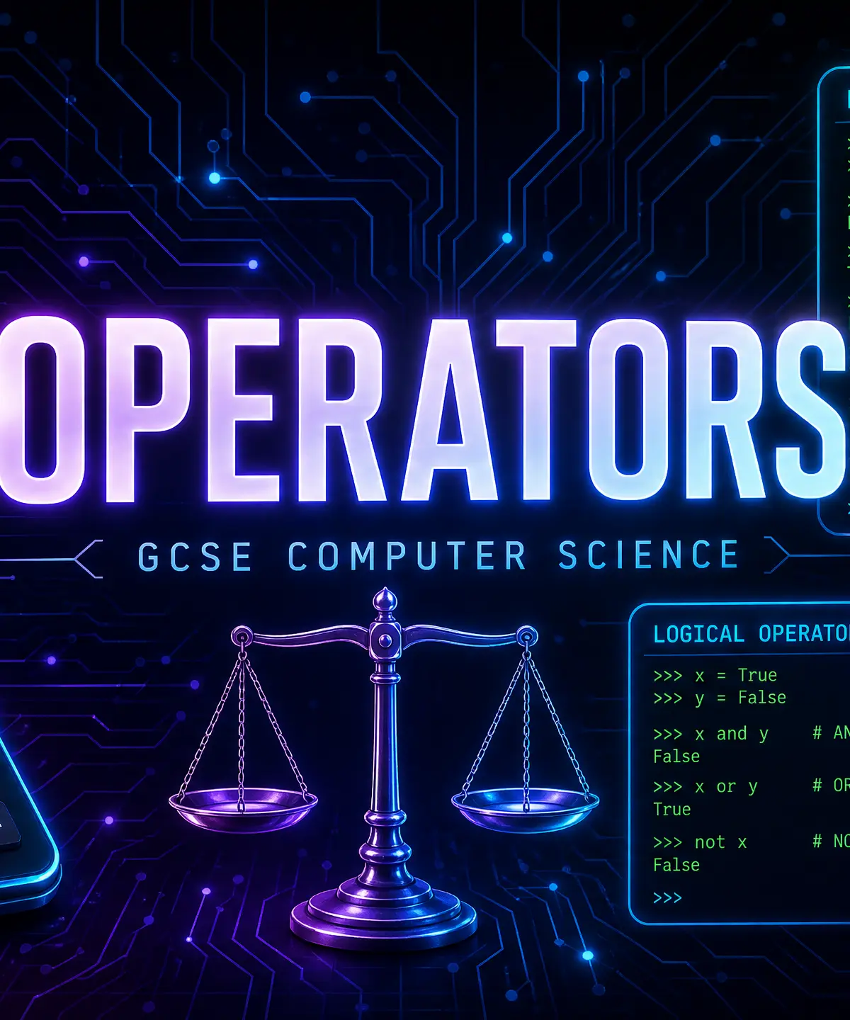 Operators in GCSE Computer Science