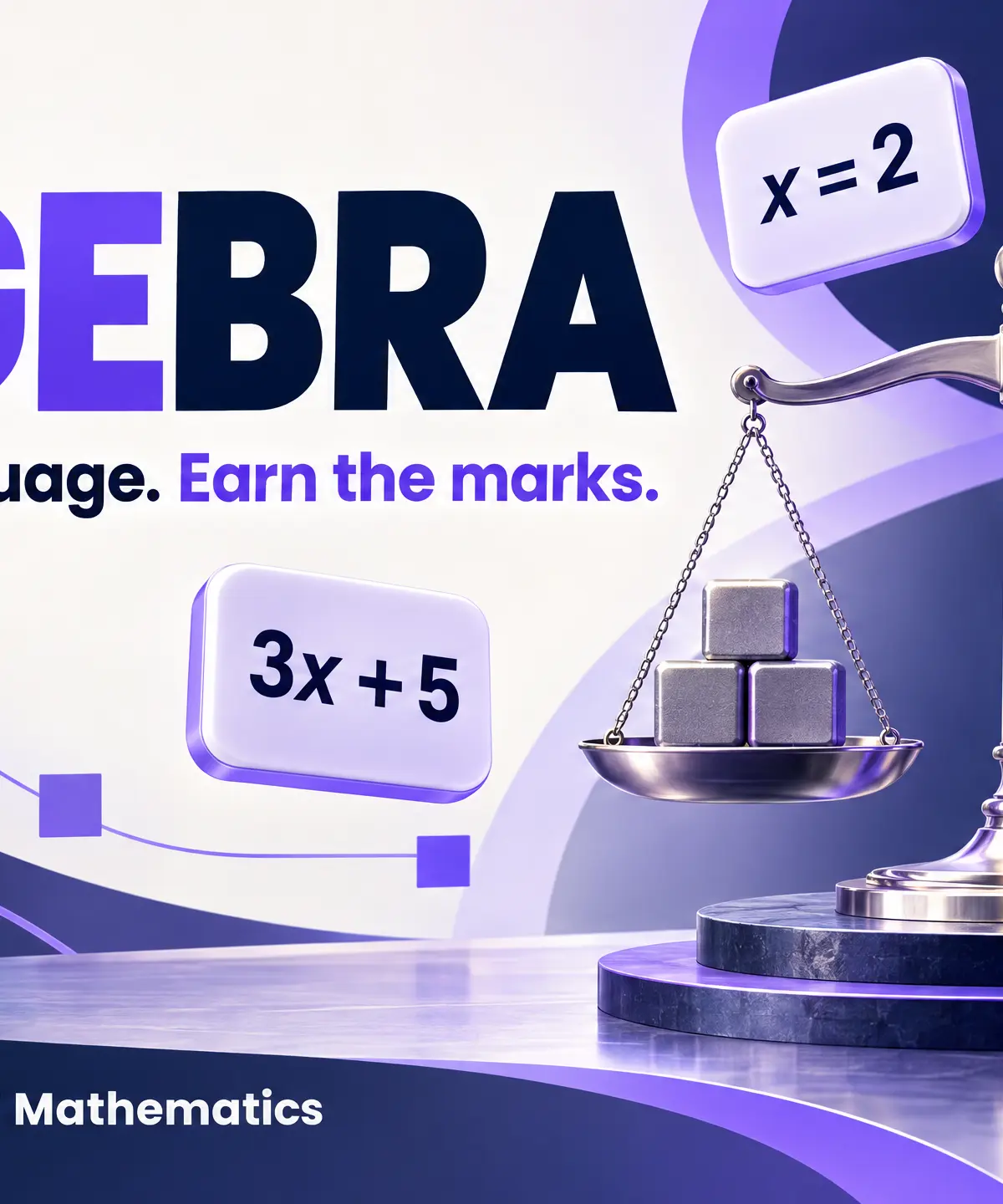 Algebra: know the language, earn the marks.