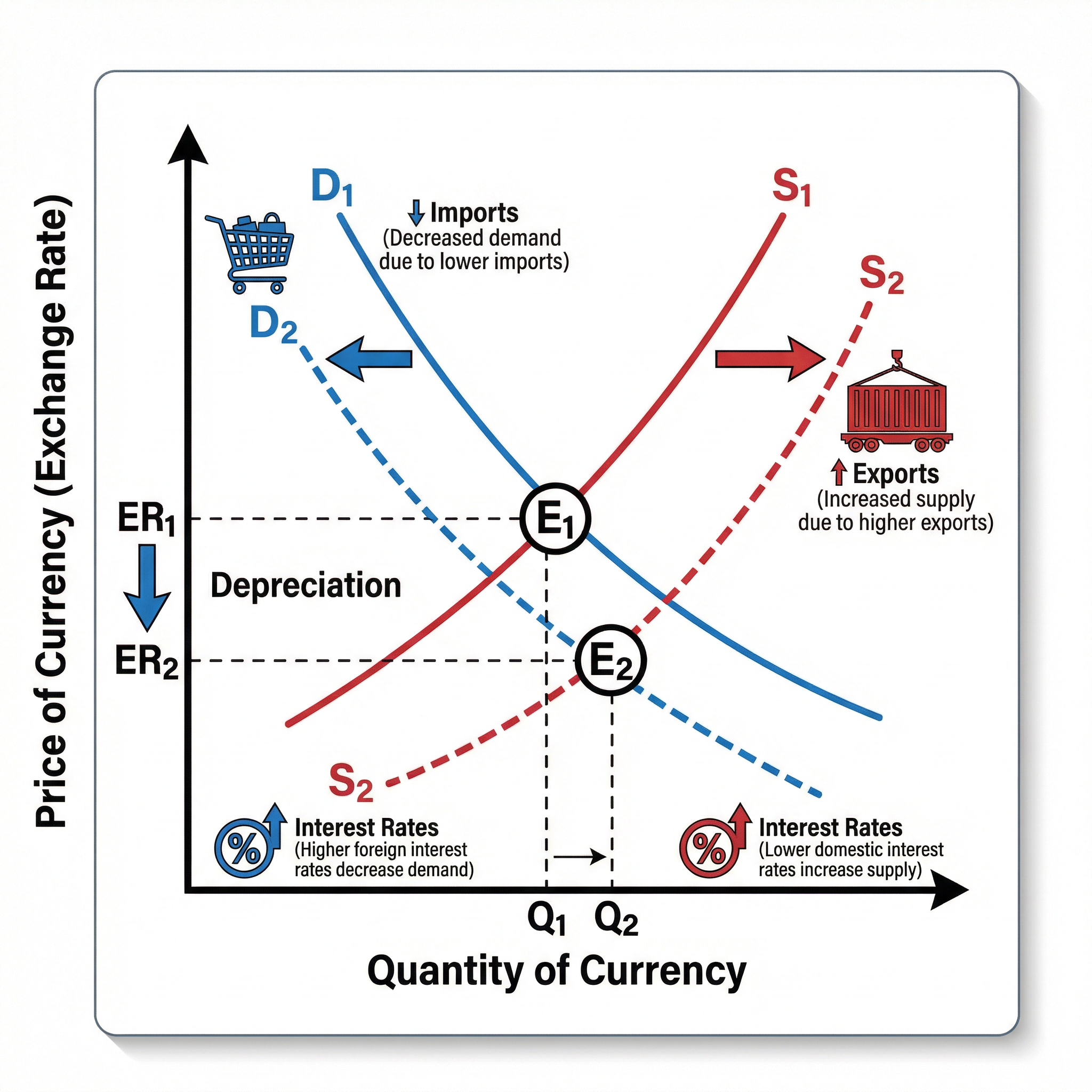Supply and Demand for Currency: Determining the Exchange Rate