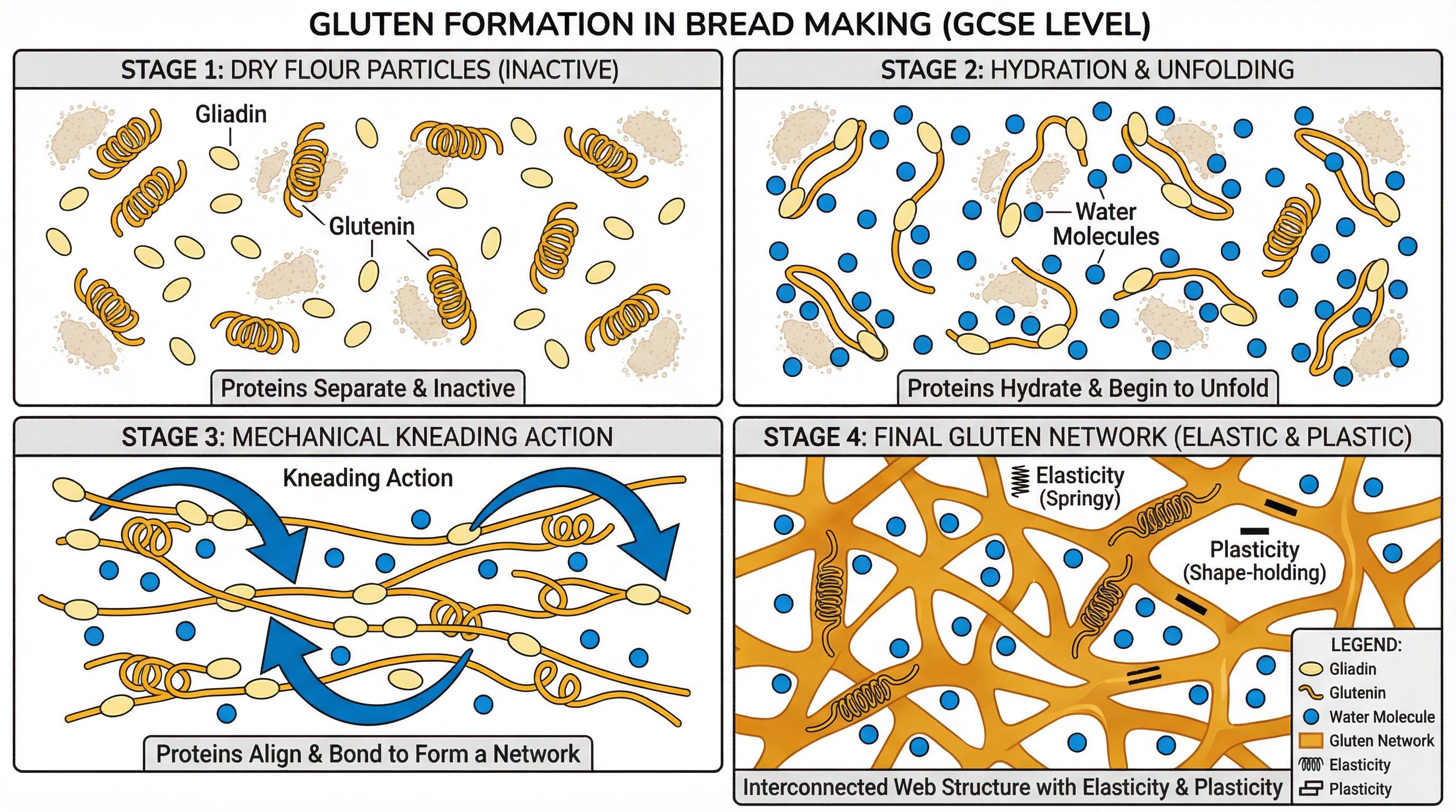 Functional and chemical properties of ingredients – Food Preparation and Nutrition – GCSE