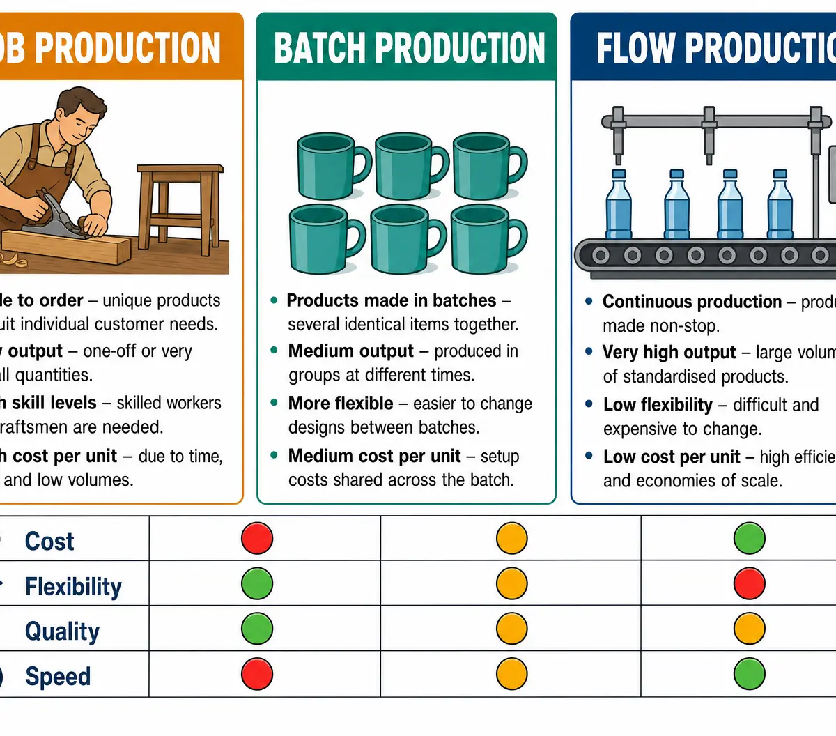 Comparison of Production Methods