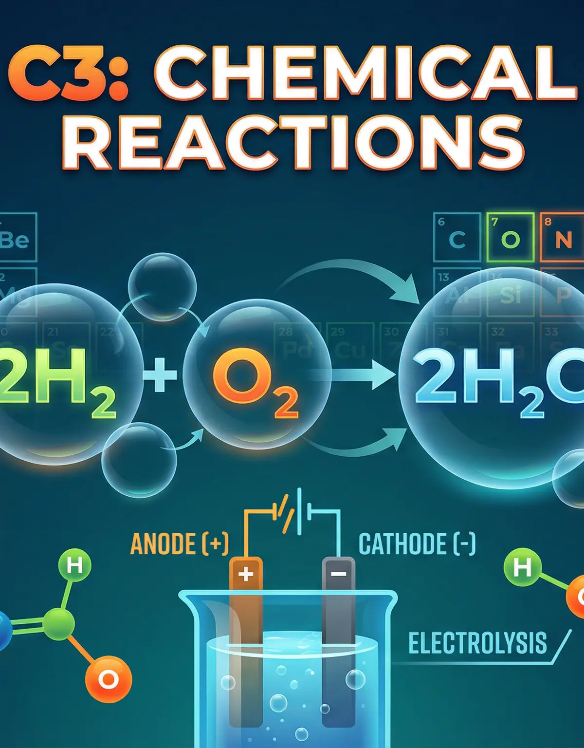 Header image for C3: Chemical Reactions