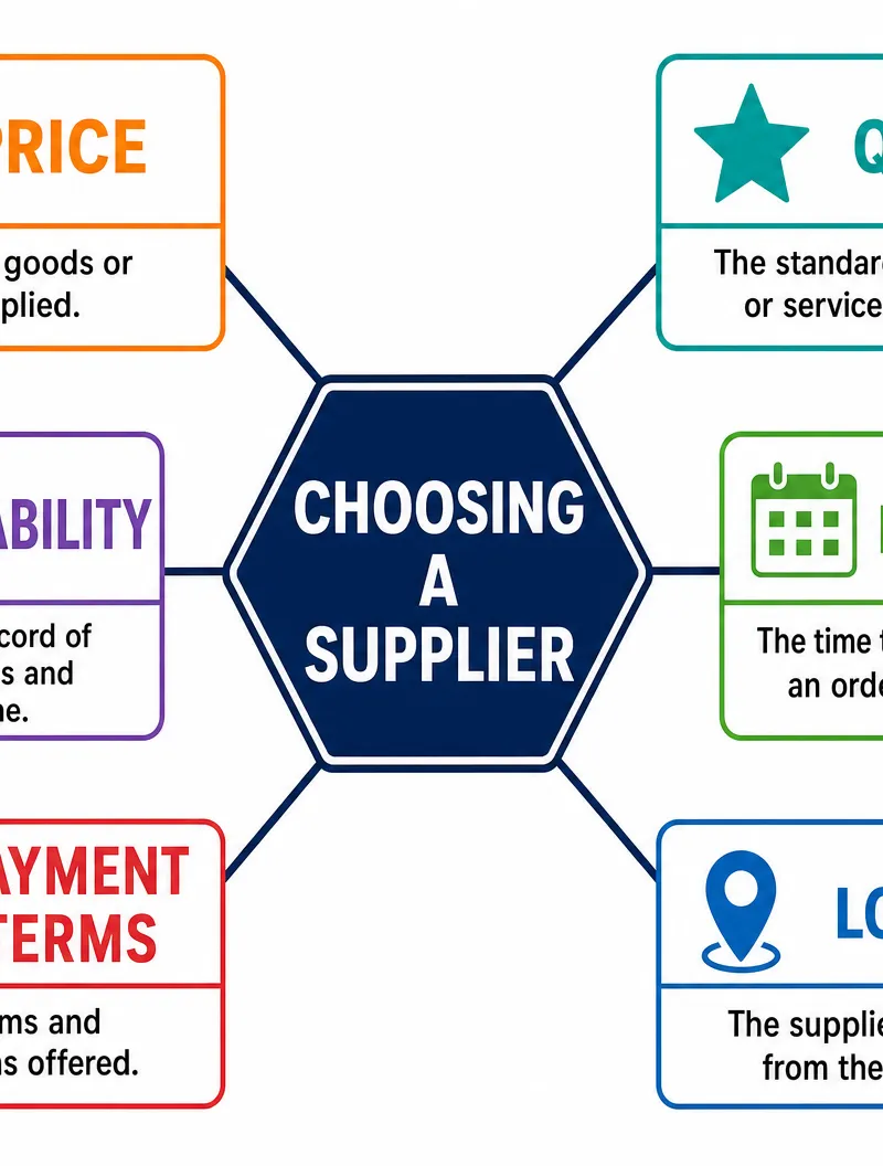 Factors in Choosing a Supplier